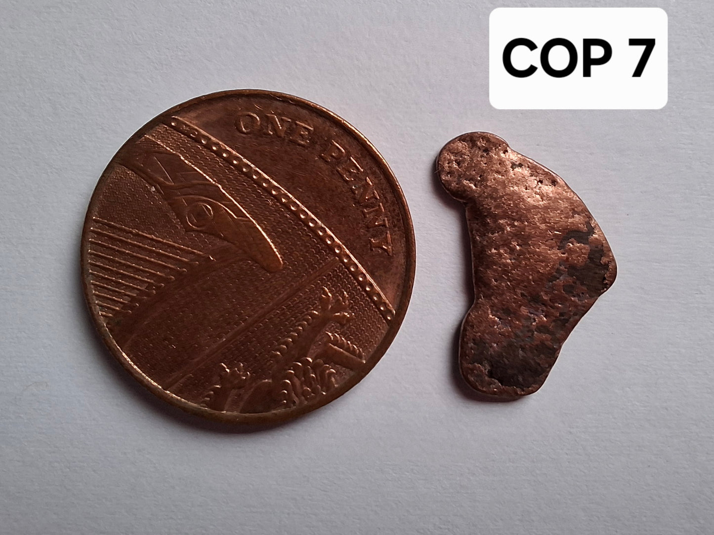 Native Copper Nugget, 0.96g, (Ref: COP7)