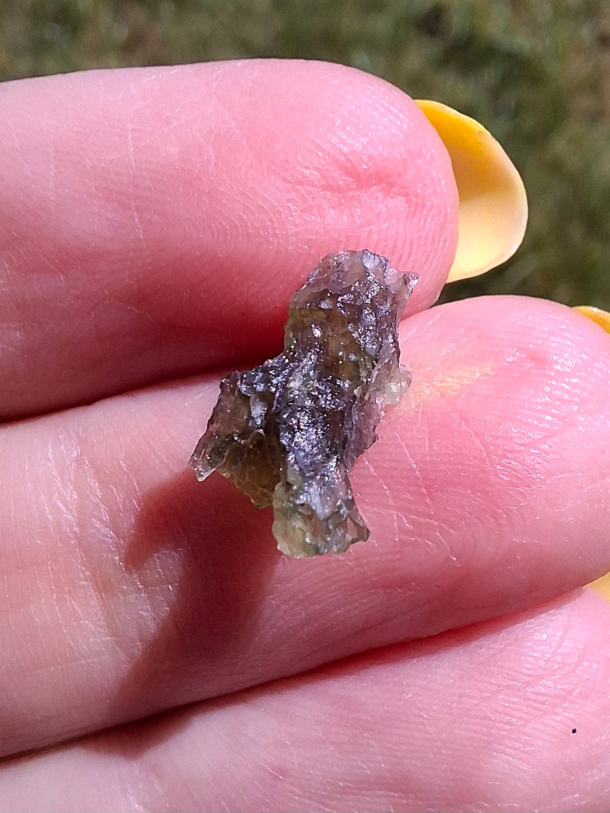 Moldavite small Piece, 0.34g, Tektite (Ref: 1476)