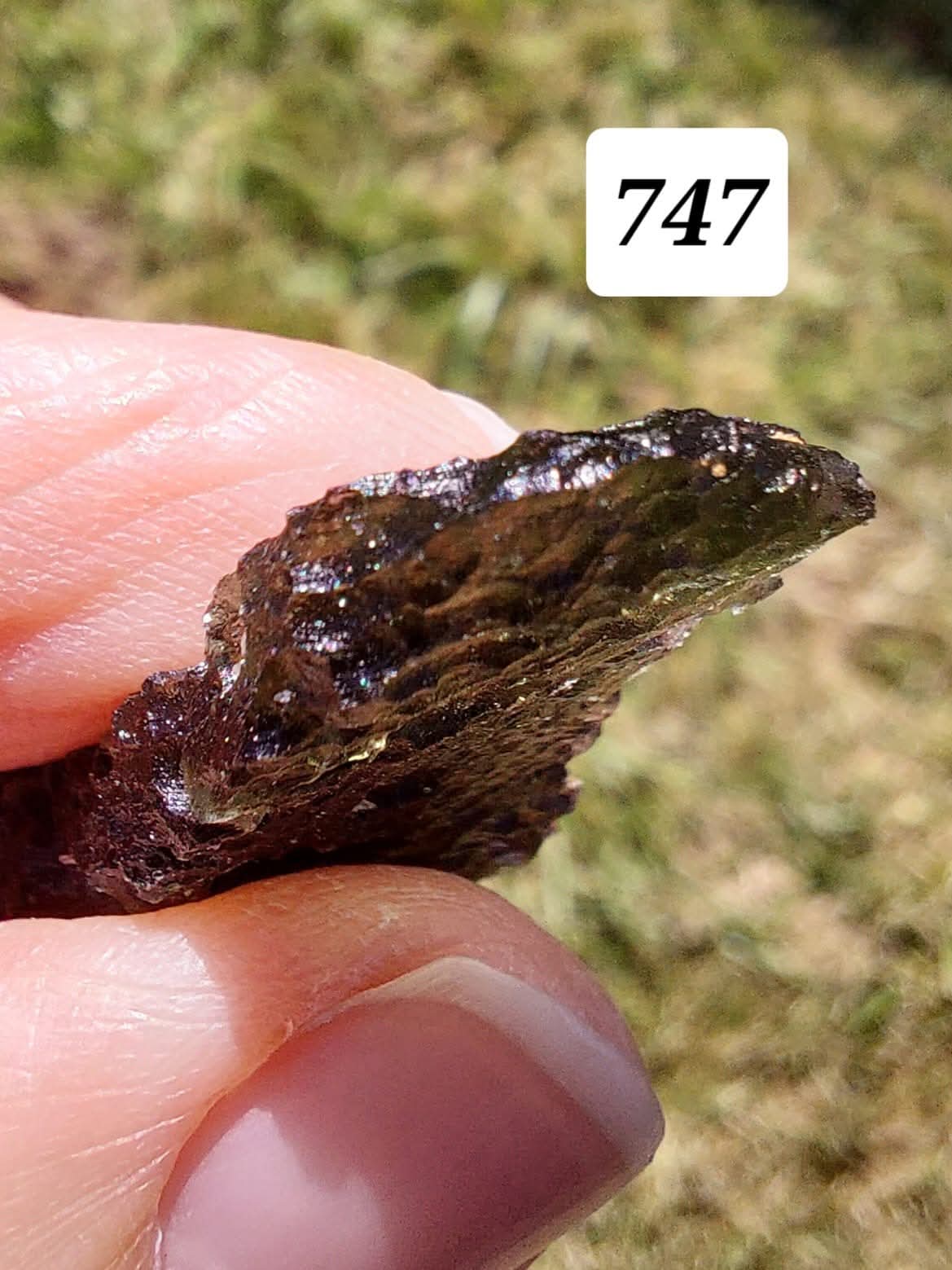 Moldavite Piece, MALY CHLUM, 5.57g, Tektite (Ref: 747)