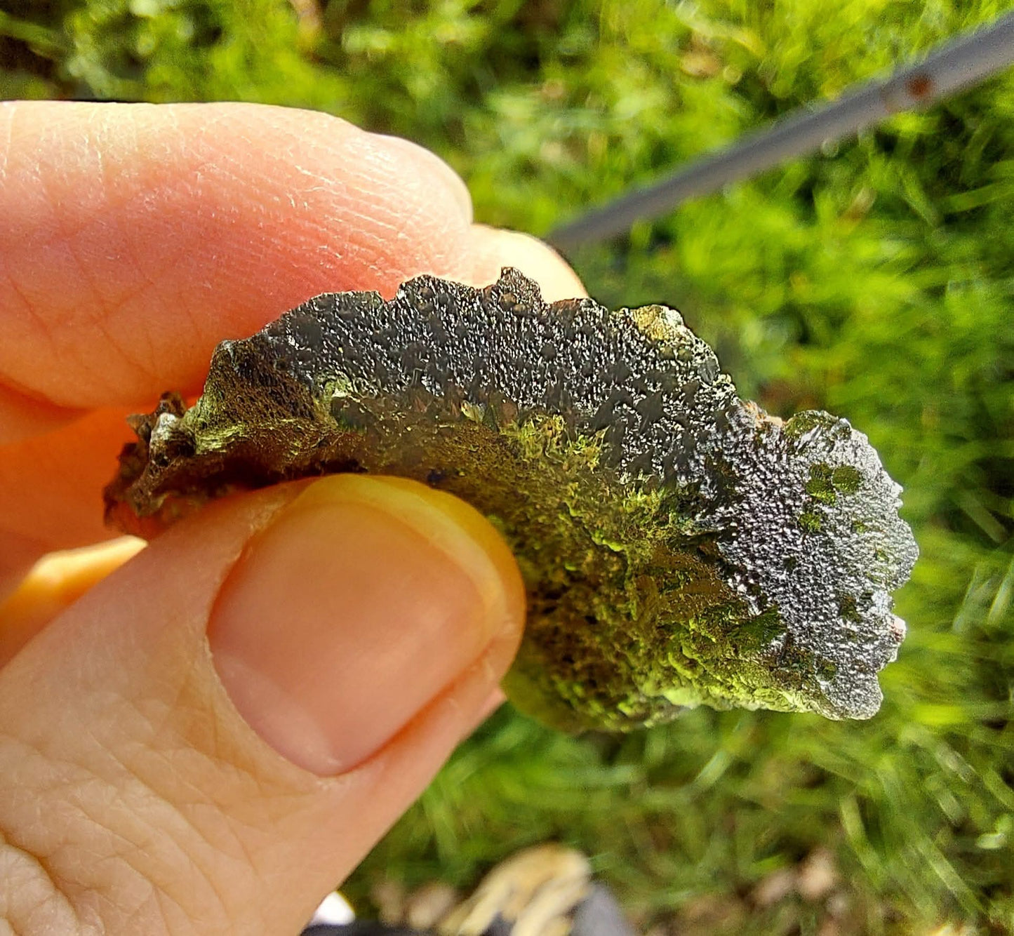 Moldavite Piece, NOVA HOSPODA, 18.15g, Tektite (Ref: 1041)