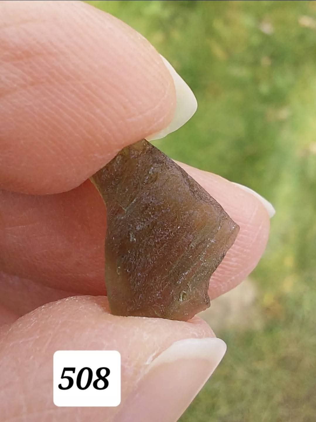 Moldavite Piece, 0.72g, Tektite (Ref: 508)