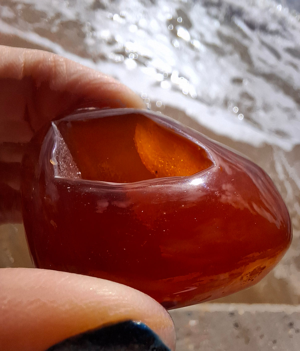 Druzy Carnelian Heart, Crystal (Ref: DCH1)