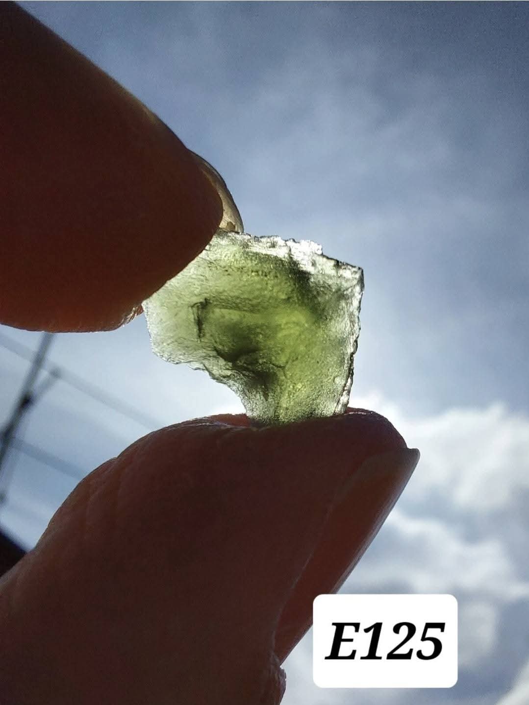 Moldavite Piece, 0.78g, Tektite (Ref: E125)