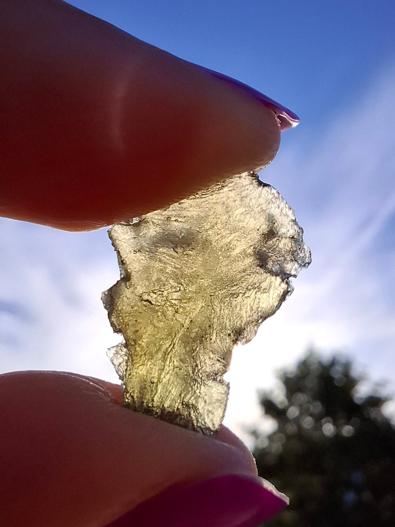 Moldavite Piece, 1.22g, Tektite (Ref: 1464)