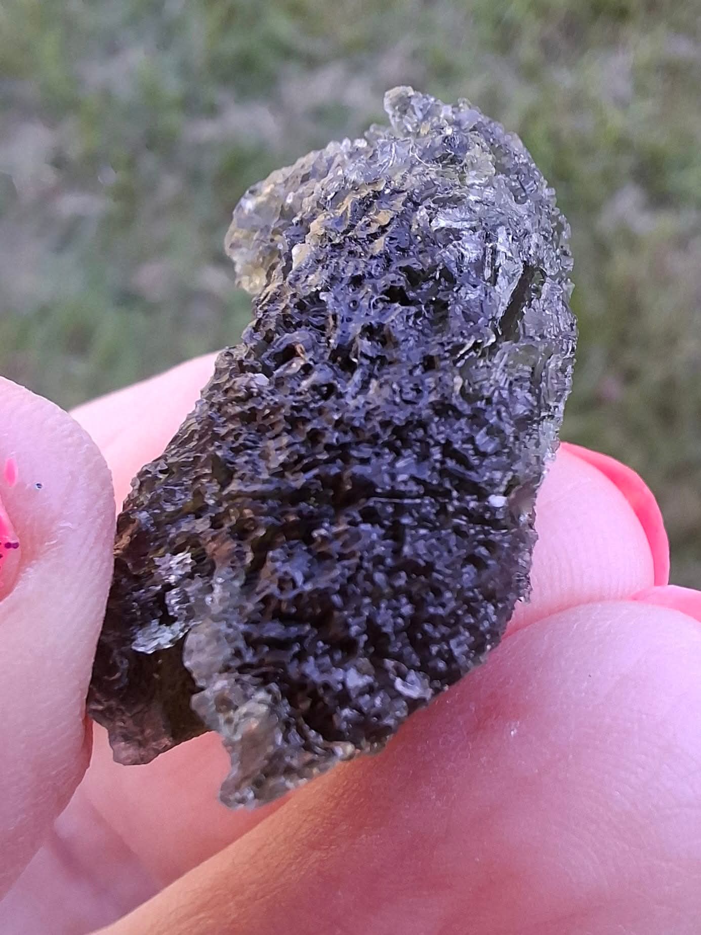 Moldavite Piece, JAKULE, 10.05g, Tektite (Ref: 1174)