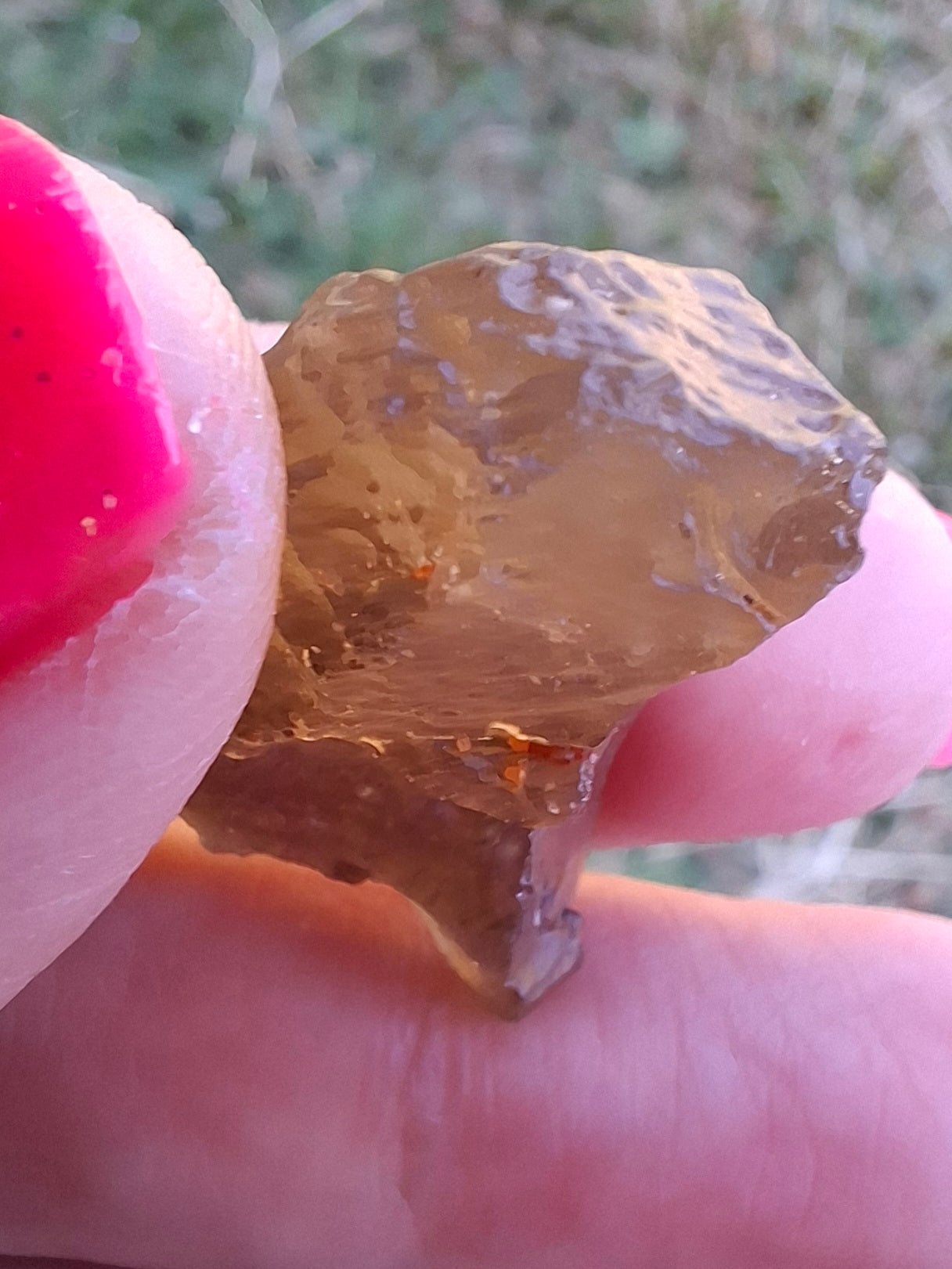 Libyan Desert Glass (darker) Piece, 7.36g, Tektite (Ref: L1357)