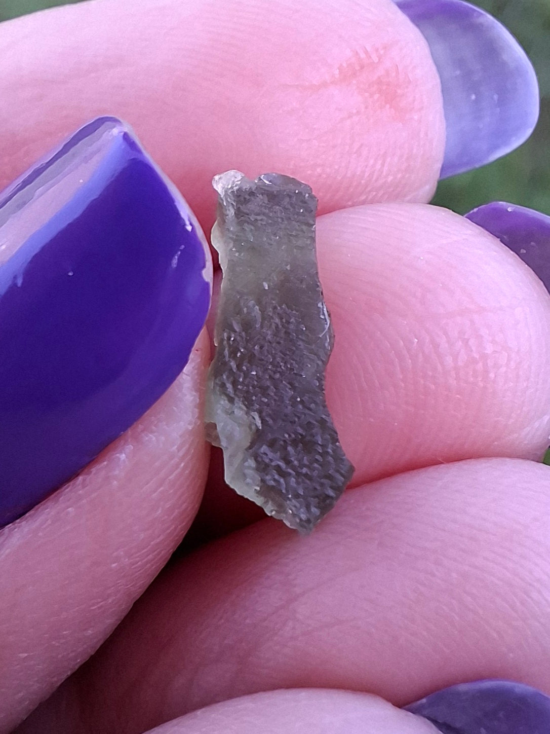 Moldavite Piece, 0.40g, Tektite (Ref: 1487)