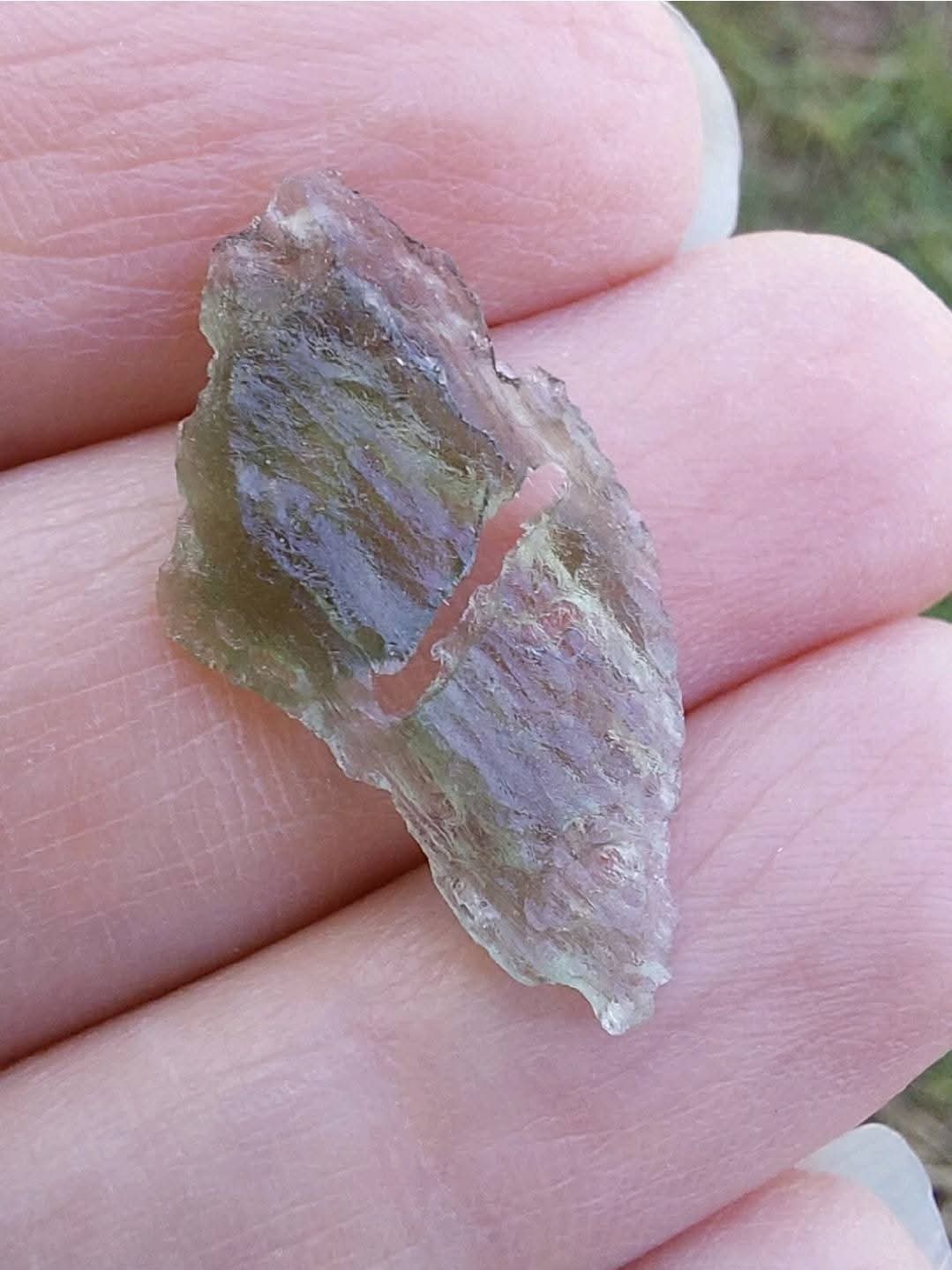 Moldavite Piece, 0.63g, Tektite (Ref: 776)