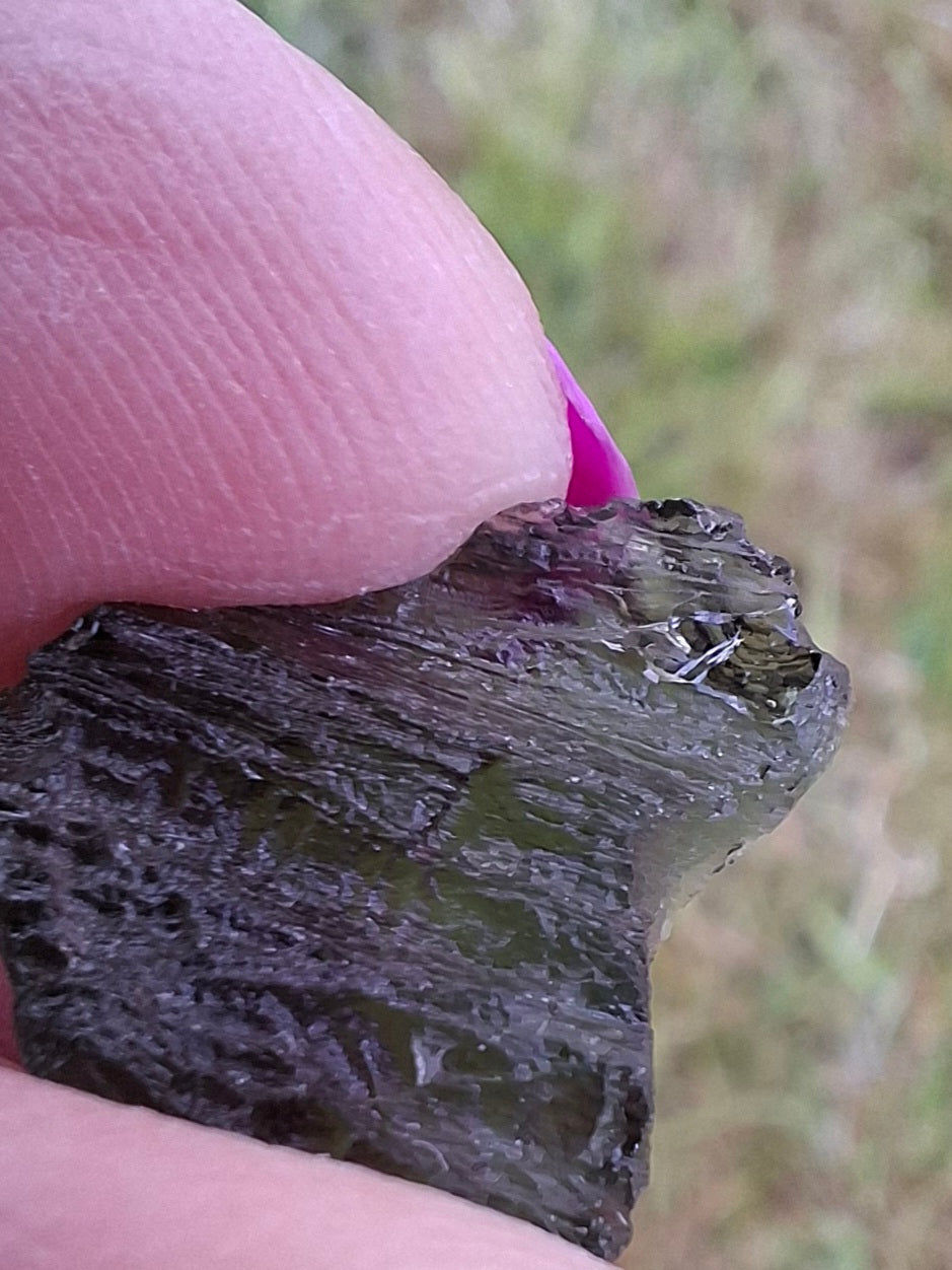 Moldavite Piece, 1.92g, Tektite (Ref: 1426)