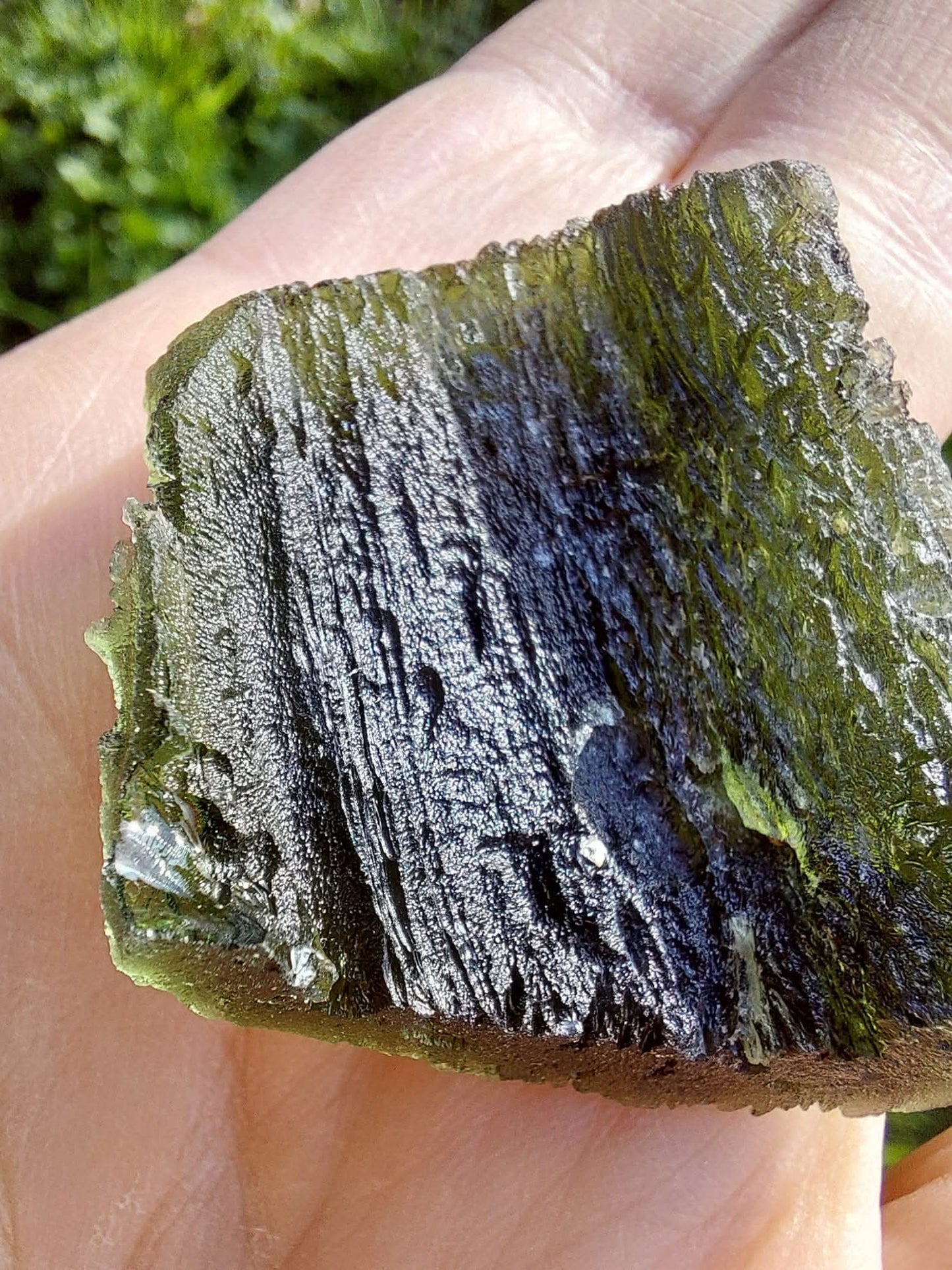 Moldavite Piece, NOVA HOSPODA, 18.15g, Tektite (Ref: 1041)