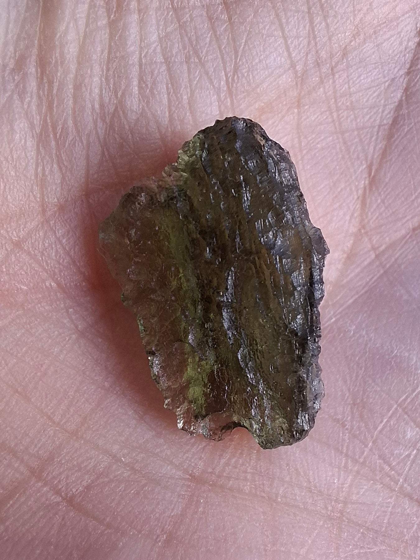 Moldavite Piece, NESMEN LES, 1.90g, Tektite (Ref: 848)