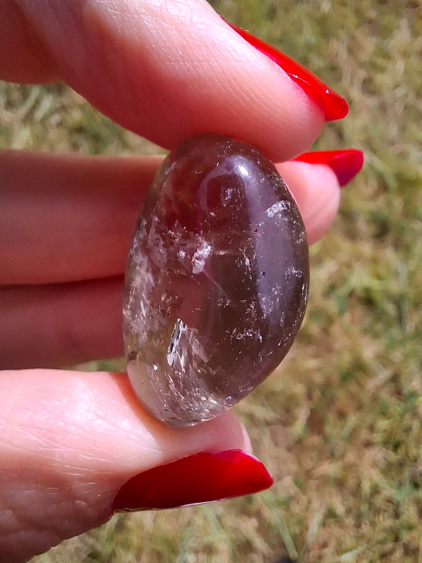 Smoky Quartz, Tumble Stone, Crystal 🌈 (Ref: T103)