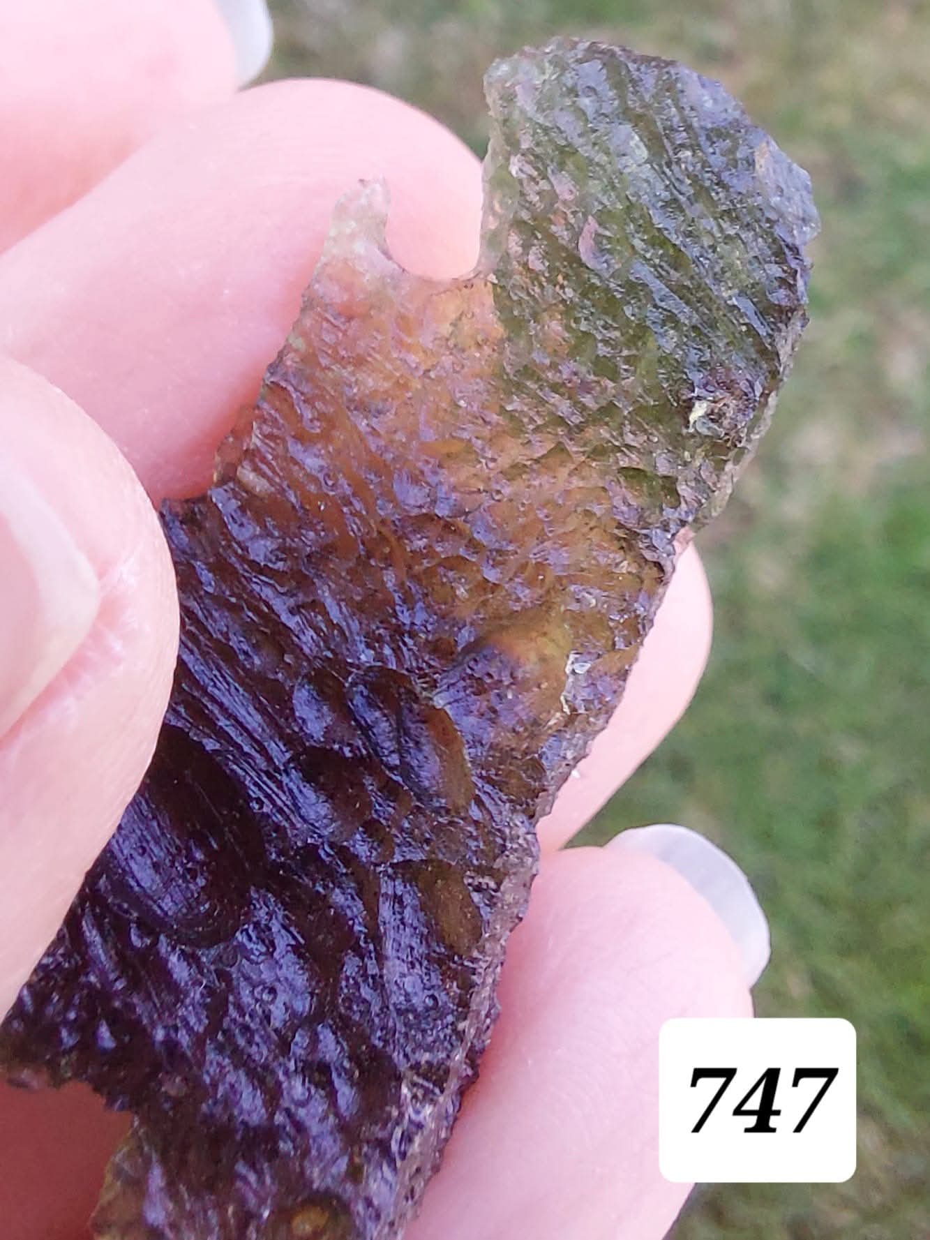 Moldavite Piece, MALY CHLUM, 5.57g, Tektite (Ref: 747)