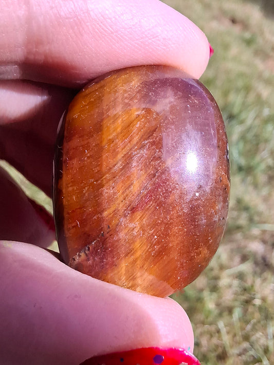 Tigers Eye, Tumble Stone, Crystal (Ref: T136)