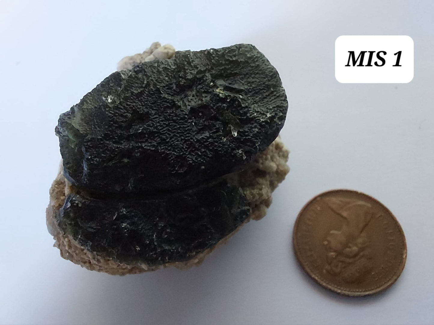Moldavite In-Situ (in matrix), Besednice, Est-13g, Tektite (Ref: MIS1)