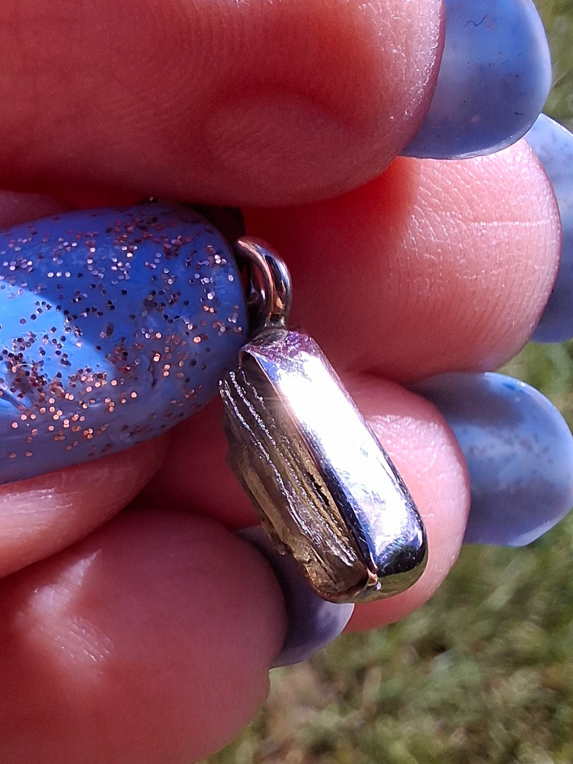 Moldavite Pendant, 925 Silver, Tektite (Ref: P91)