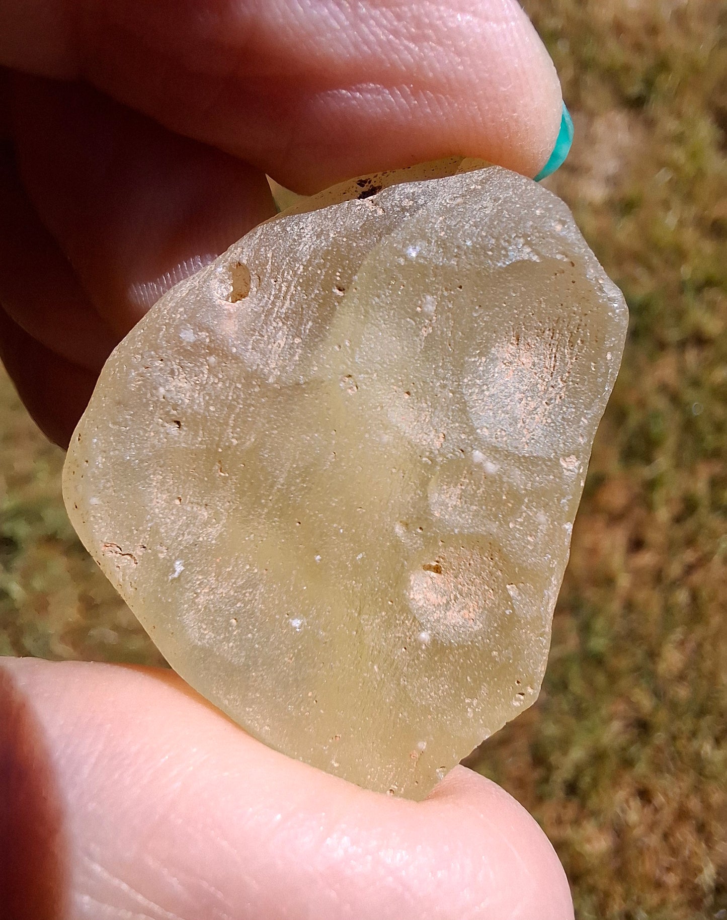 Libyan Desert Glass Piece, 12.30g, Tektite