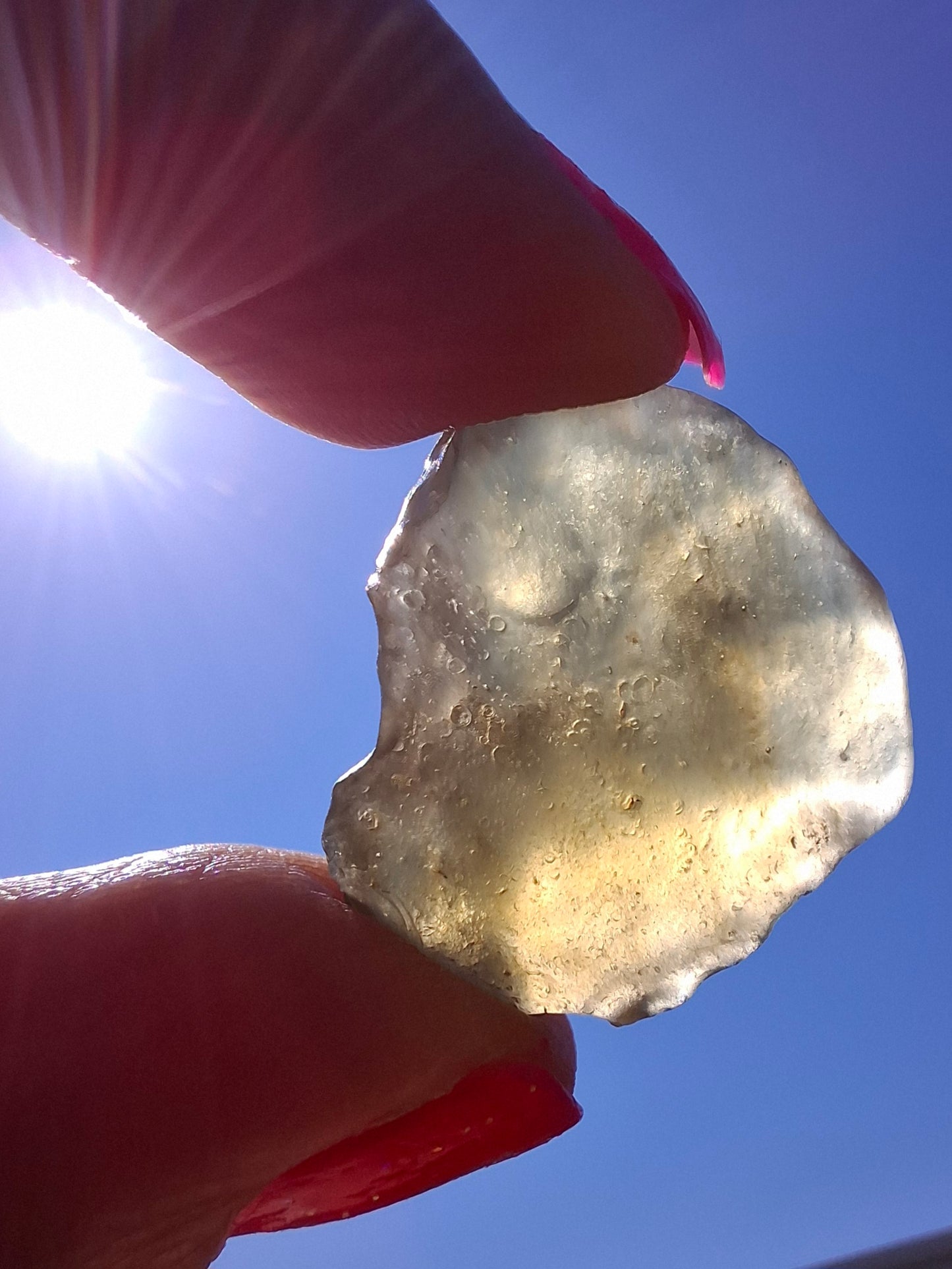 Libyan Desert Glass (darker) Piece, 4.84g, Tektite (Ref: L1360)