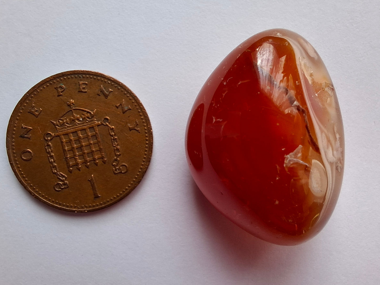 Carnelian, Tumble Stone, Crystal (Ref: T61)