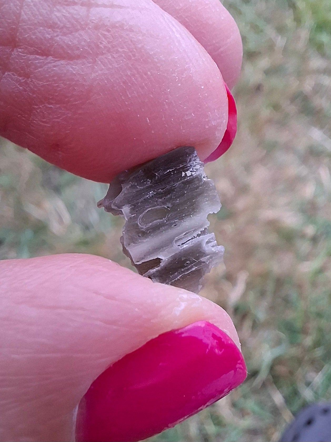 Moldavite Piece, SNOWFLAKE, FROSTED, BRUSNA, Tektite (Ref: 1495)