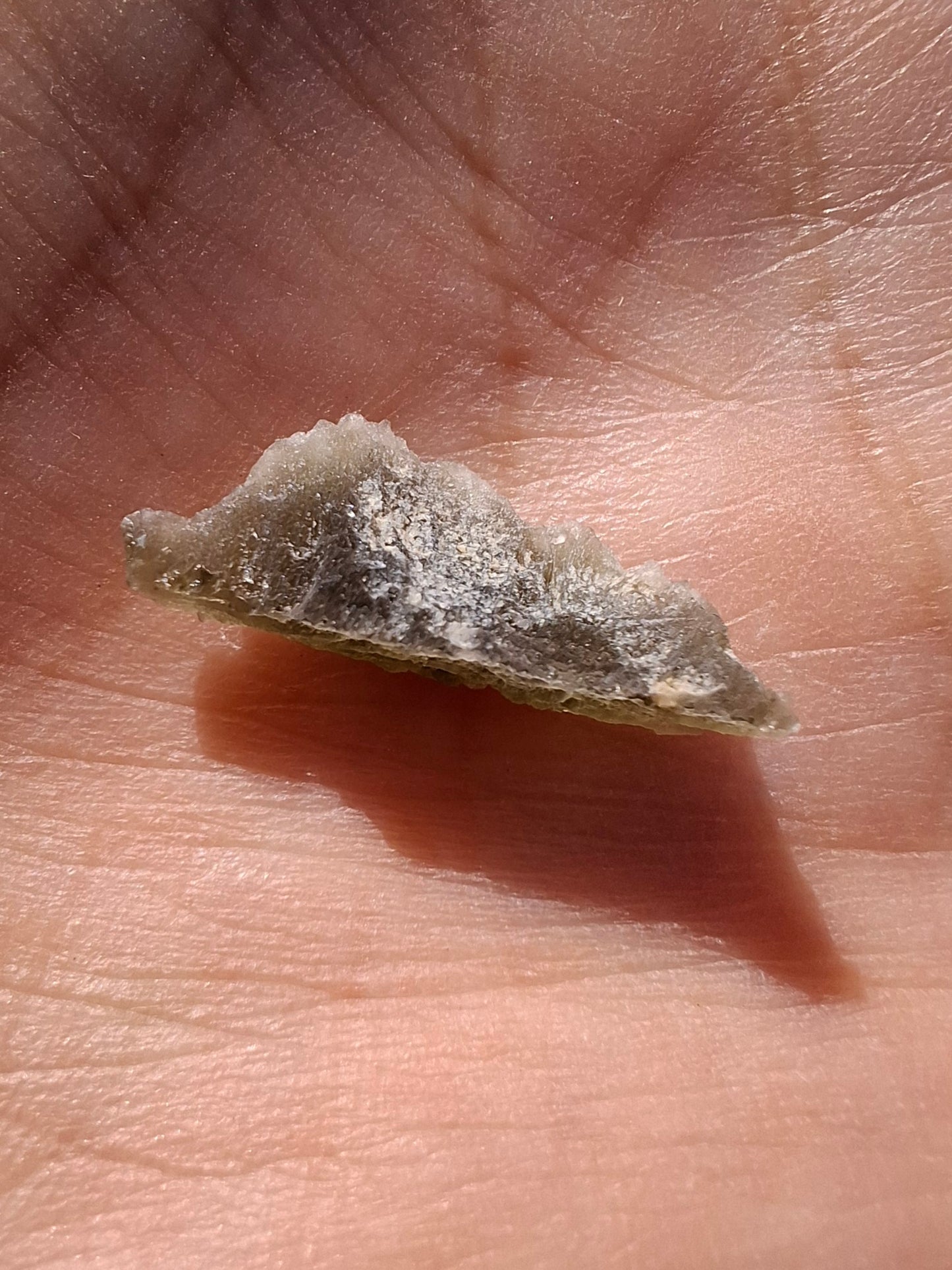 Moldavite Piece, SNOWFLAKE, FROSTED, BRUSNA, Tektite (Ref: 1491)
