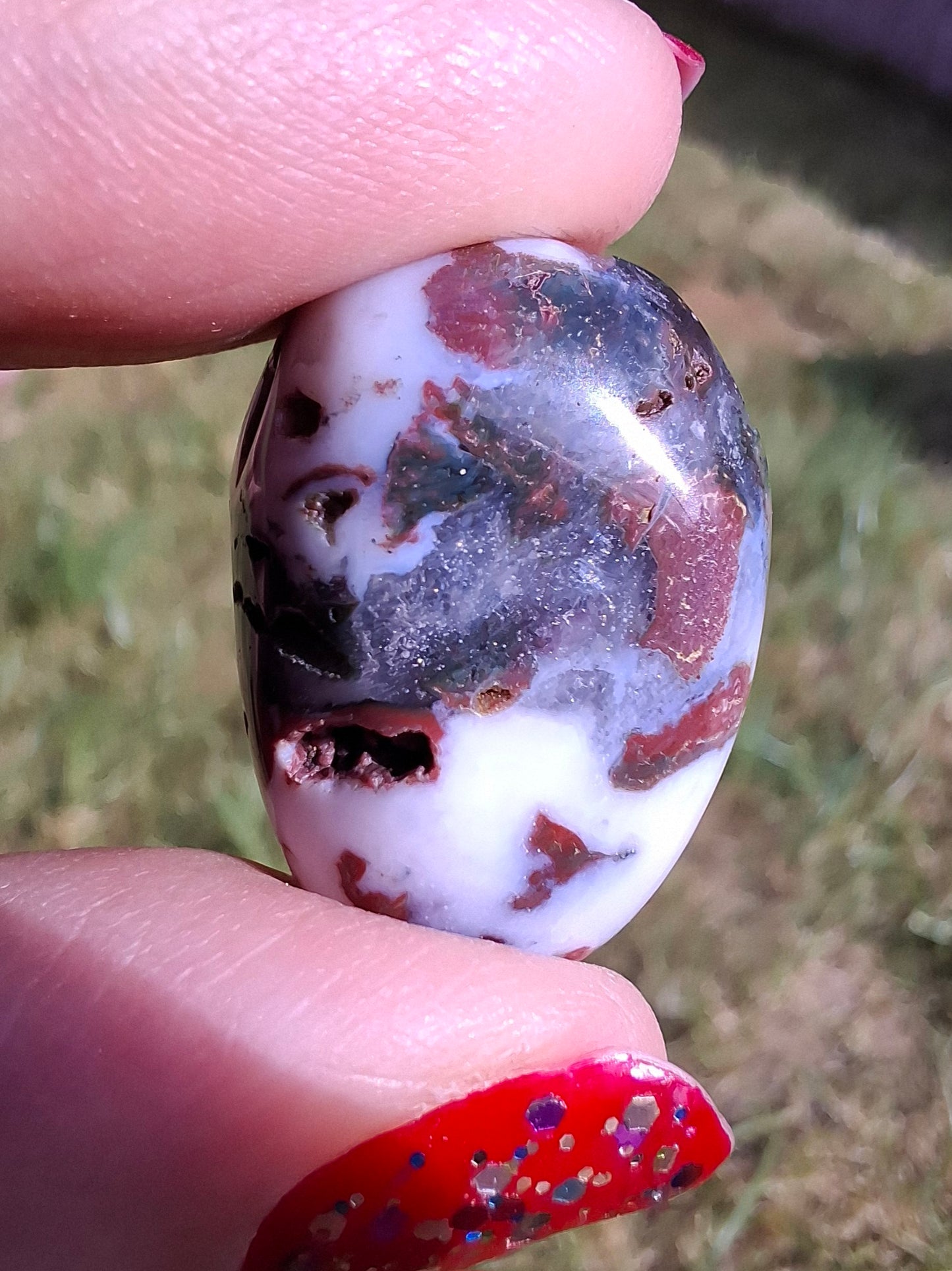 Ocean Jasper, Tumble Stone, Crystal (Ref: T198)