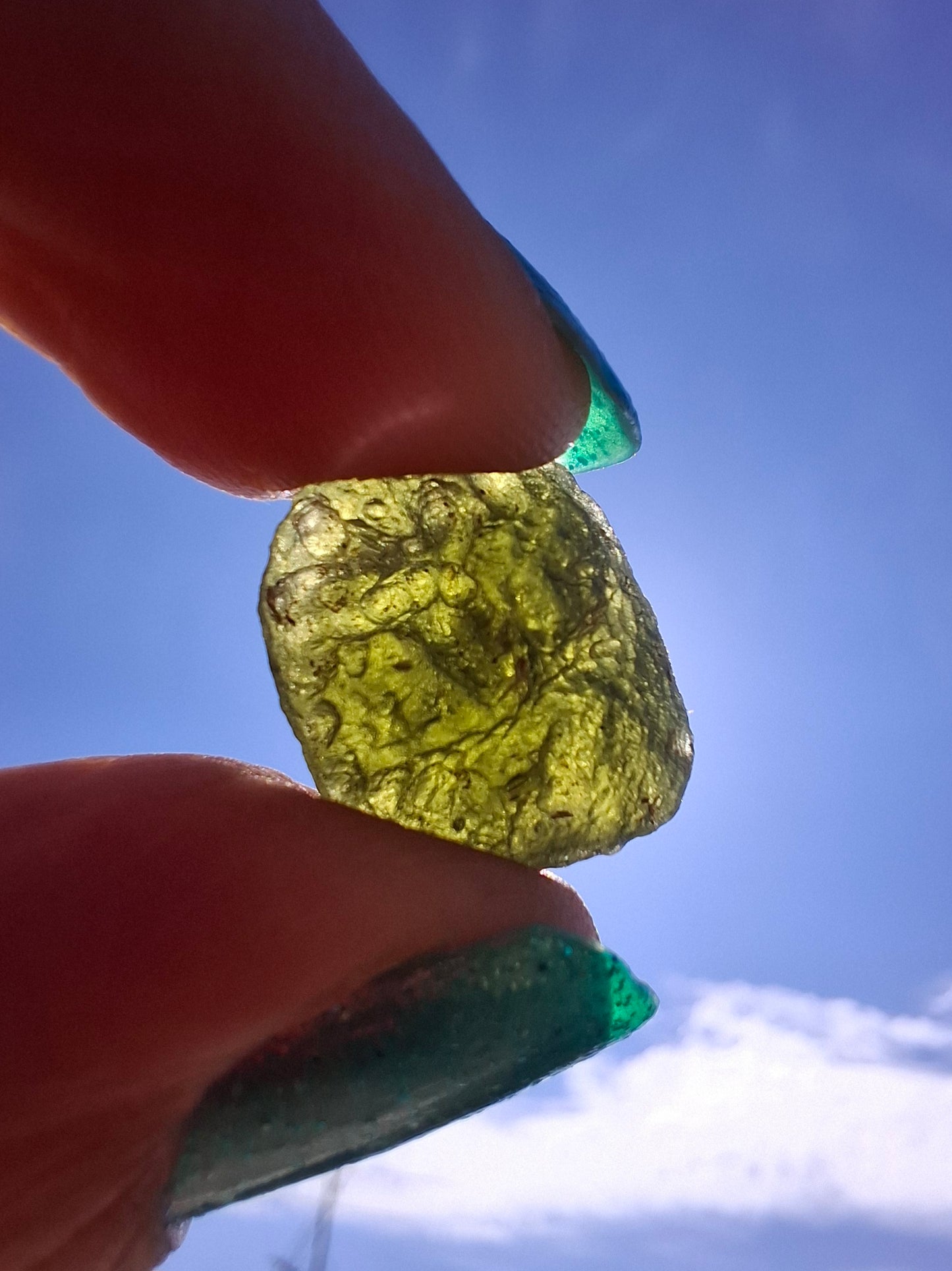 Moldavite Piece, 2.34g, Tektite (Ref: 1414)