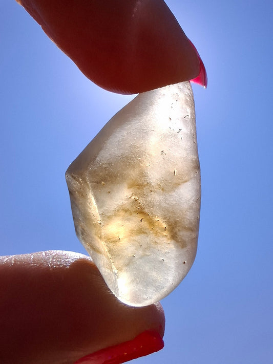 Libyan Desert Glass (darker) Piece, 7.38g, Tektite (Ref: L1375)