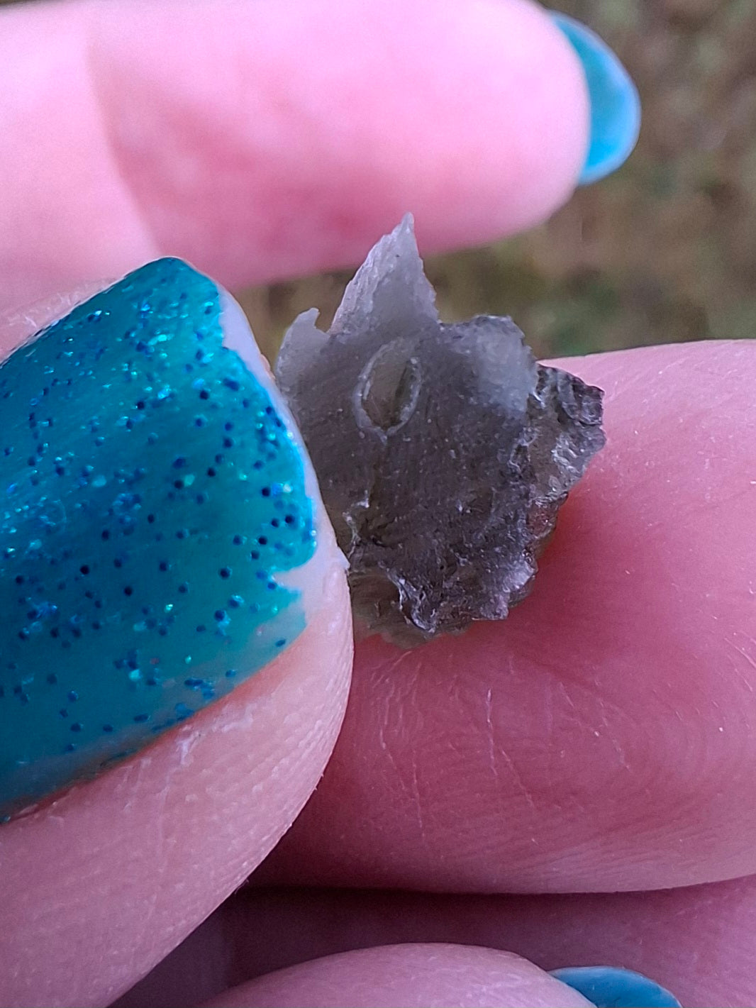 Moldavite Piece, 0.74g, Tektite (Ref: 1417)