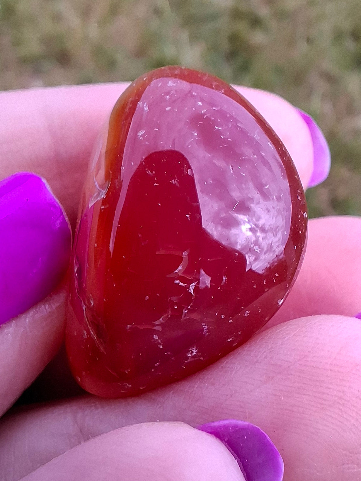 Carnelian, Tumble Stone, Crystal (Ref: T61)