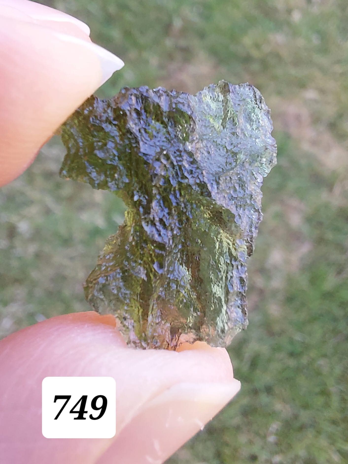 Moldavite Piece, BESEDNICE SKOLA, 1.55g, Tektite (Ref: 749)