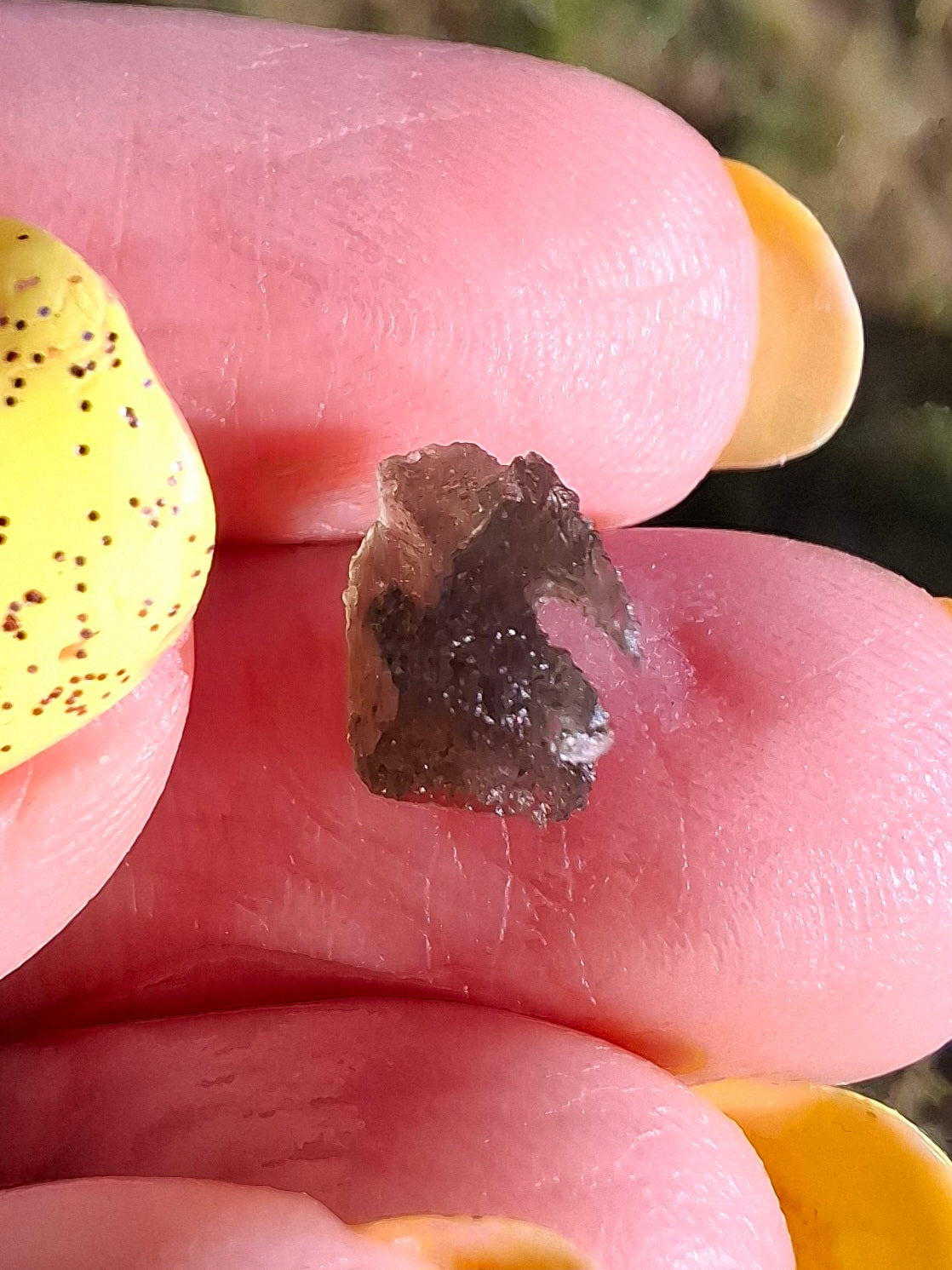 Moldavite small Piece, 0.41g, Tektite (Ref: 1482)