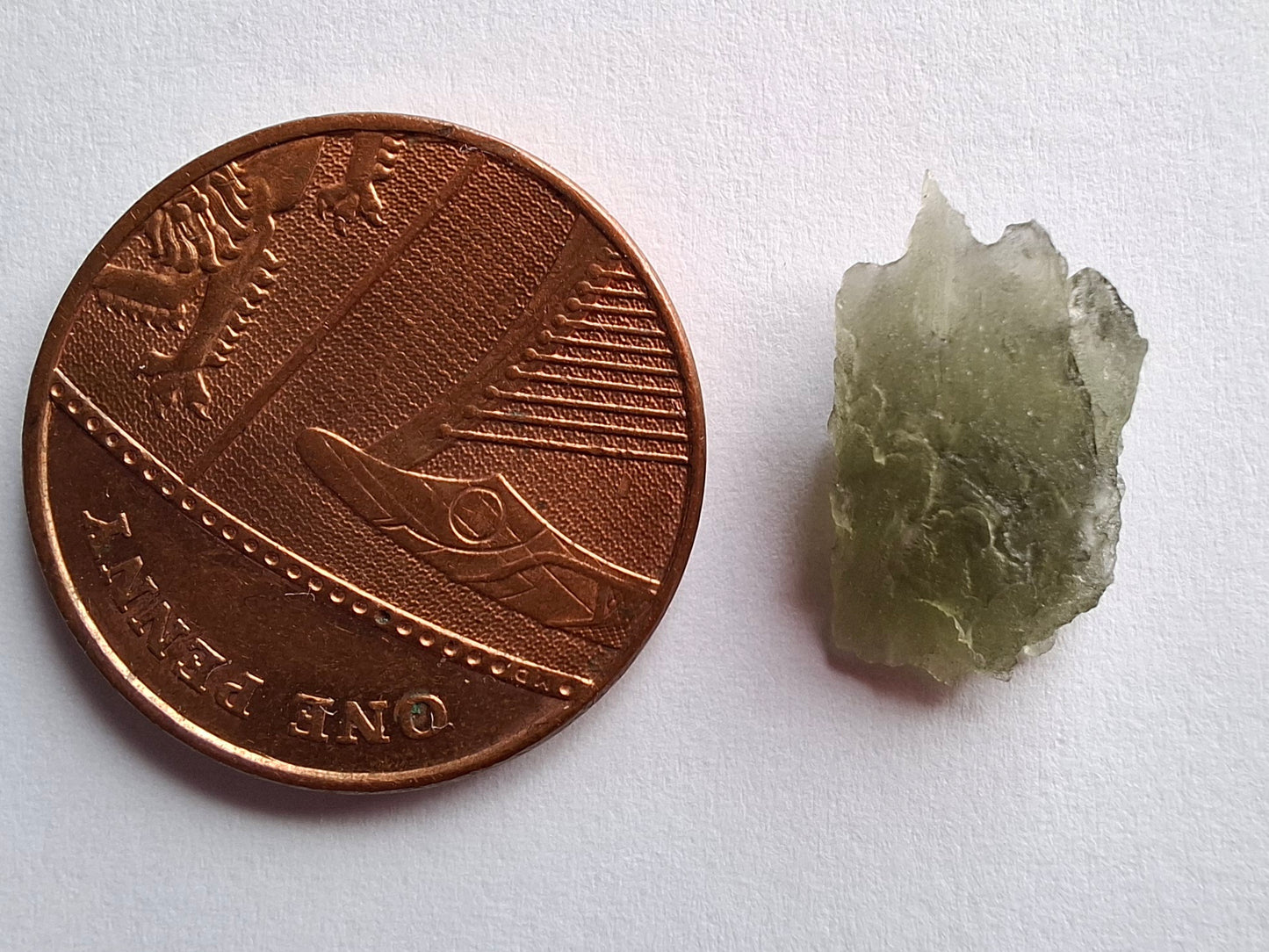 Moldavite Piece, 0.74g, Tektite (Ref: 1417)
