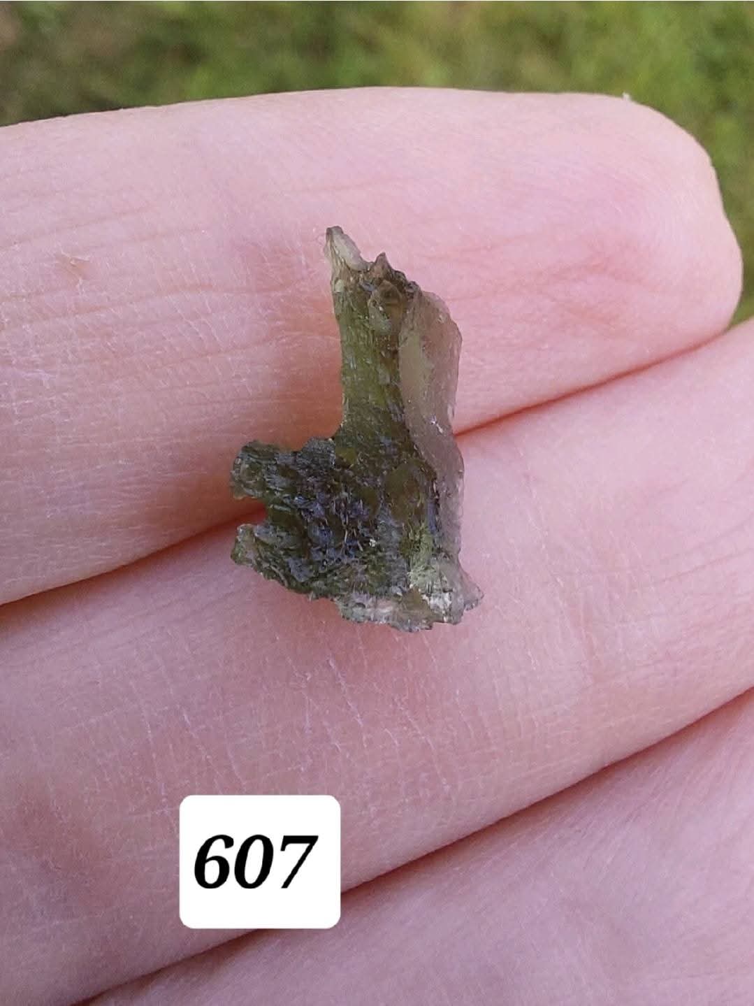 Moldavite piece, 0.51g, Tektite (Ref: 607)
