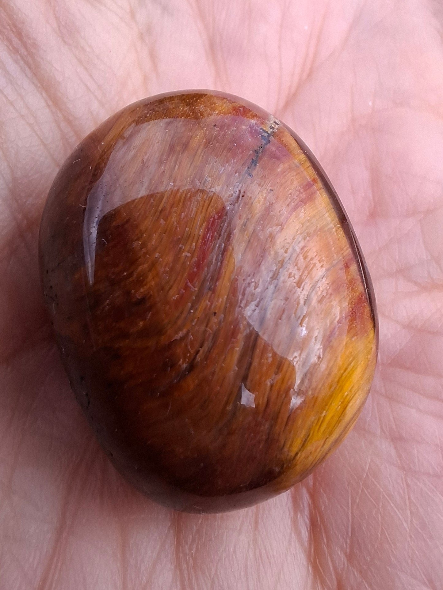 Tigers Eye, Tumble Stone, Crystal (Ref: T136)
