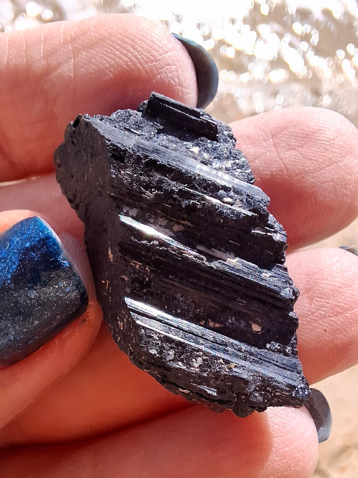 Black Tourmaline RAW, 8.73g, Crystal (Ref: RBT8)