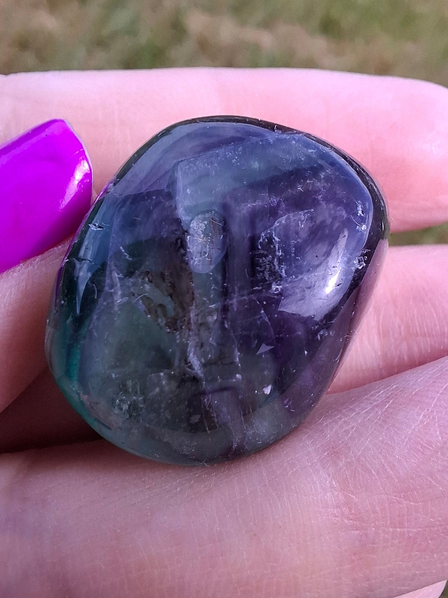 Fluorite, Tumble Stone, Crystal (Ref: T57)