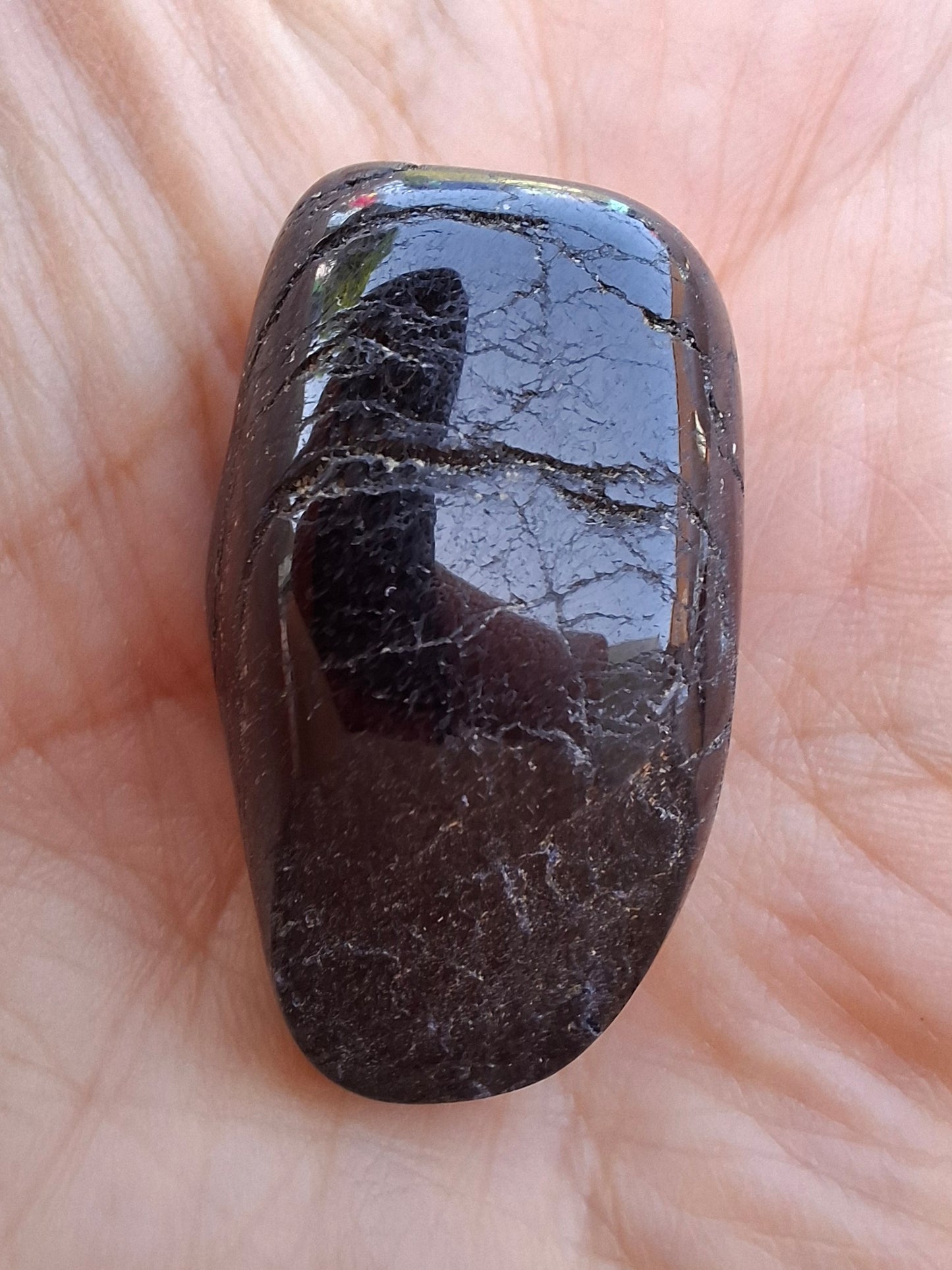 Black Tourmaline, Tumble Stone, Crystal (Ref: T216)