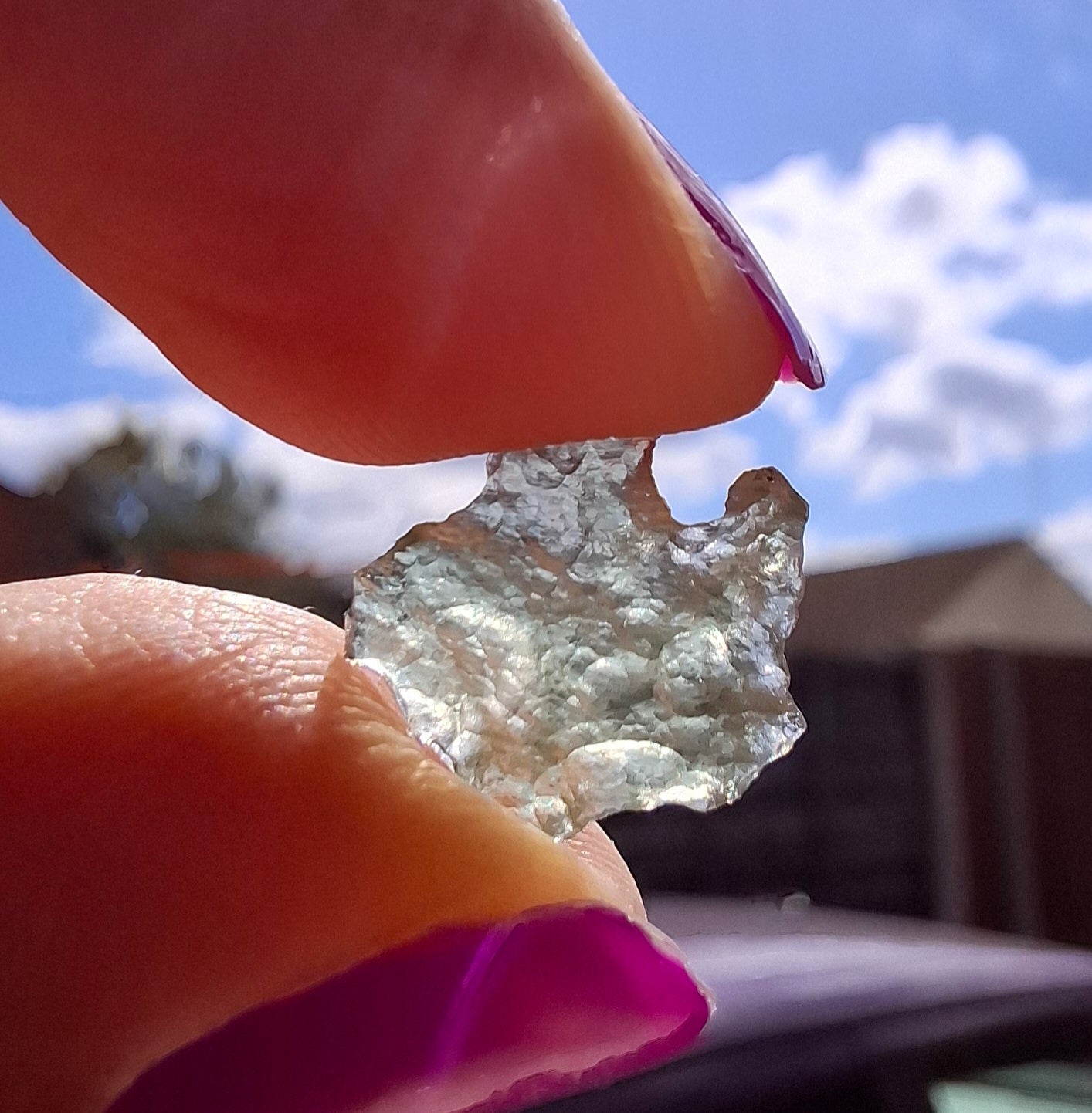 Moldavite small Piece, 0.30g, Tektite (Ref: 1437)