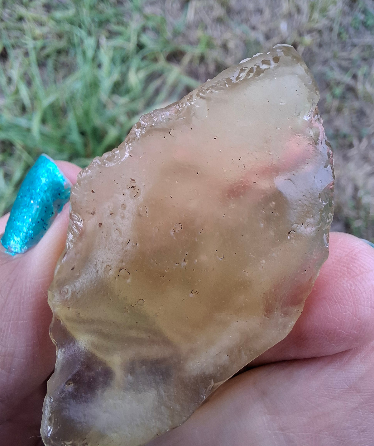 Libyan Desert Glass carving, GANESHA, 26.47g, Tektite (Ref: Ganesha1)