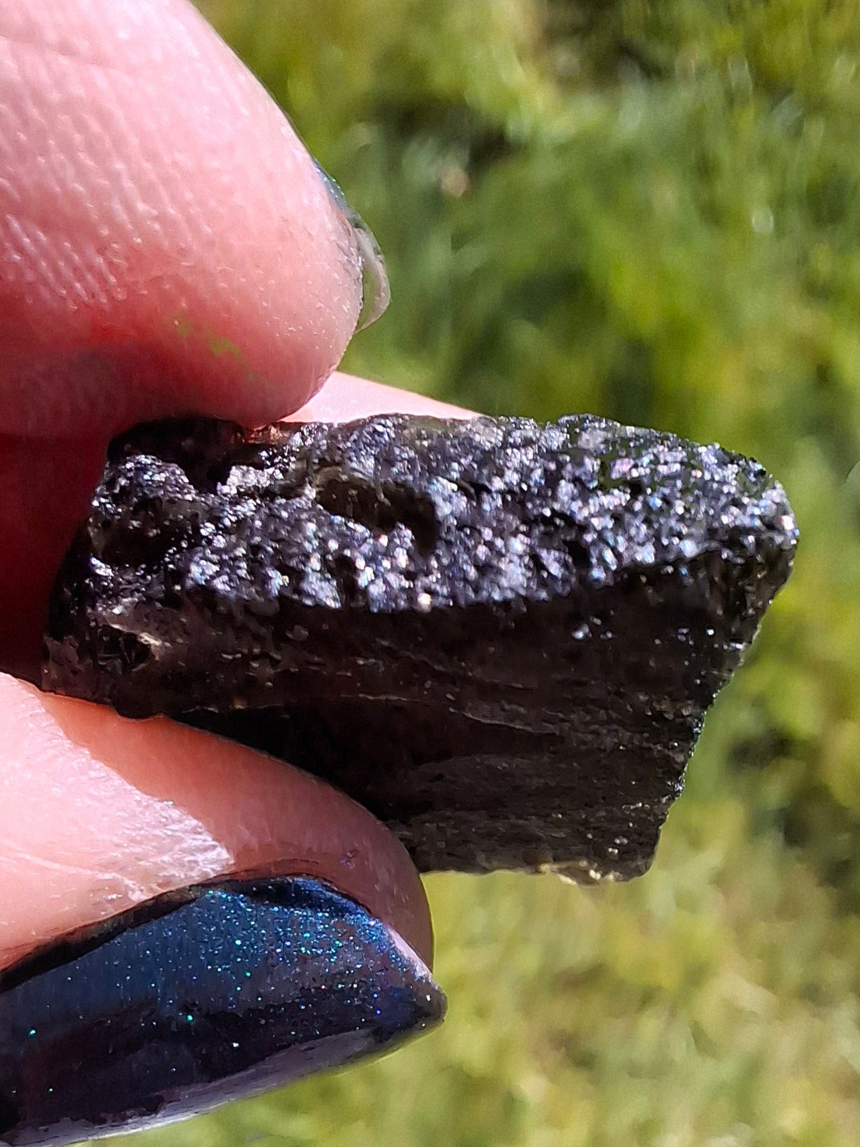 Moldavite Piece, JAKULE, 7.00g, Tektite (Ref: 1376)