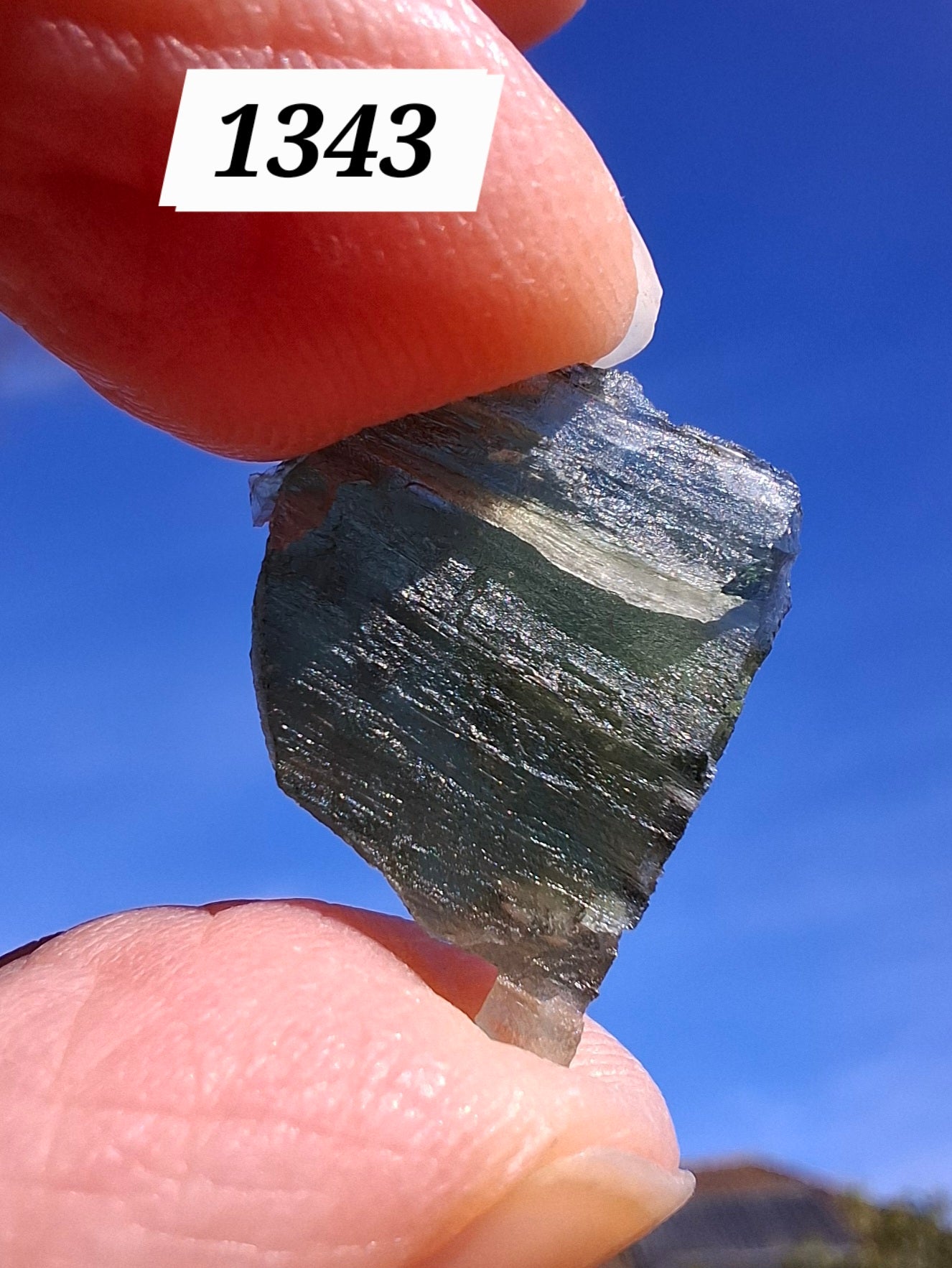 Moldavite Piece, 1.50g, Tektite (Ref: 1343)
