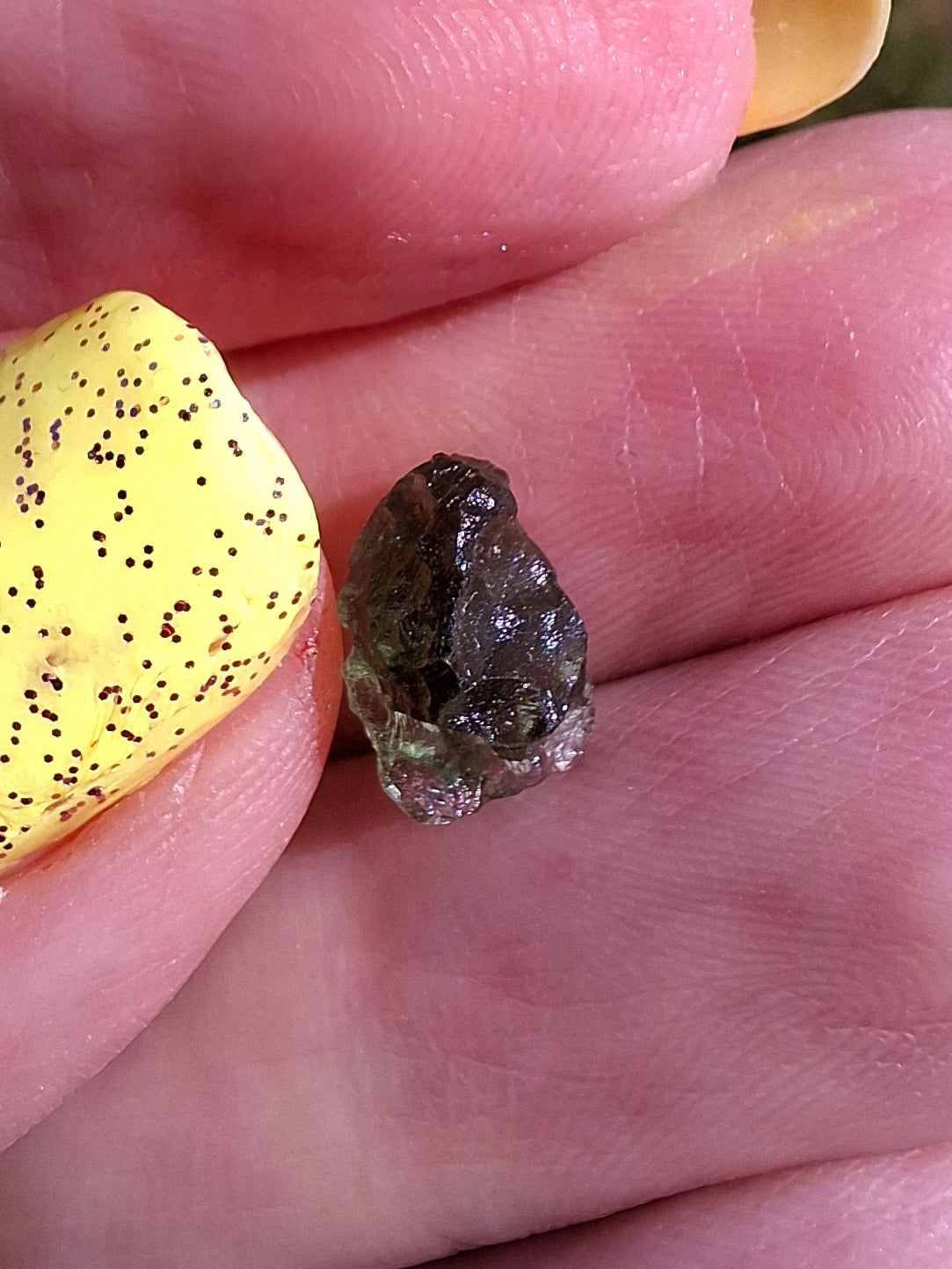 Moldavite small Piece, 0.40g, Tektite (Ref: 1479)