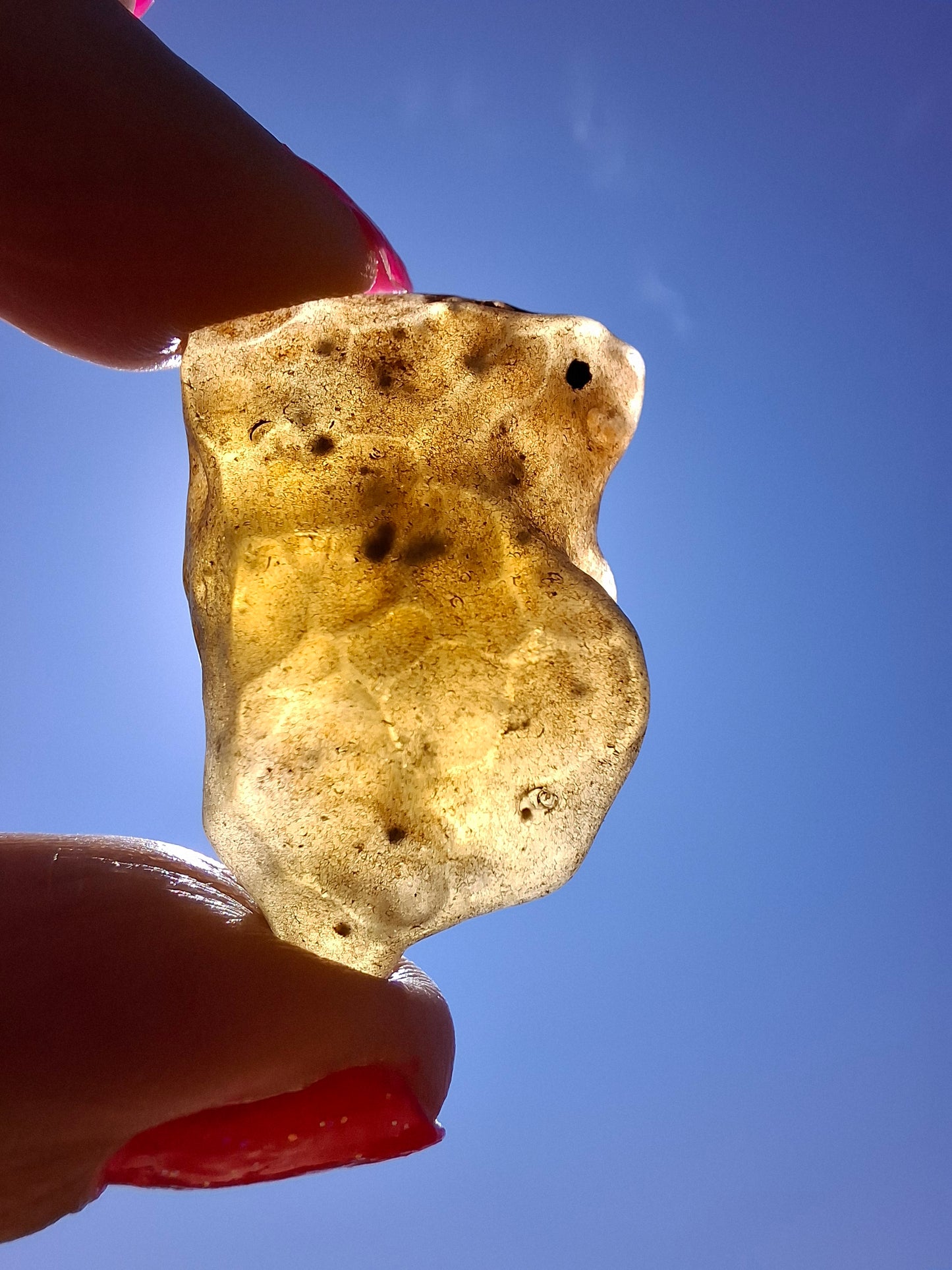 Libyan Desert Glass (darker) Piece, 10.25g, Tektite (Ref: L1368)