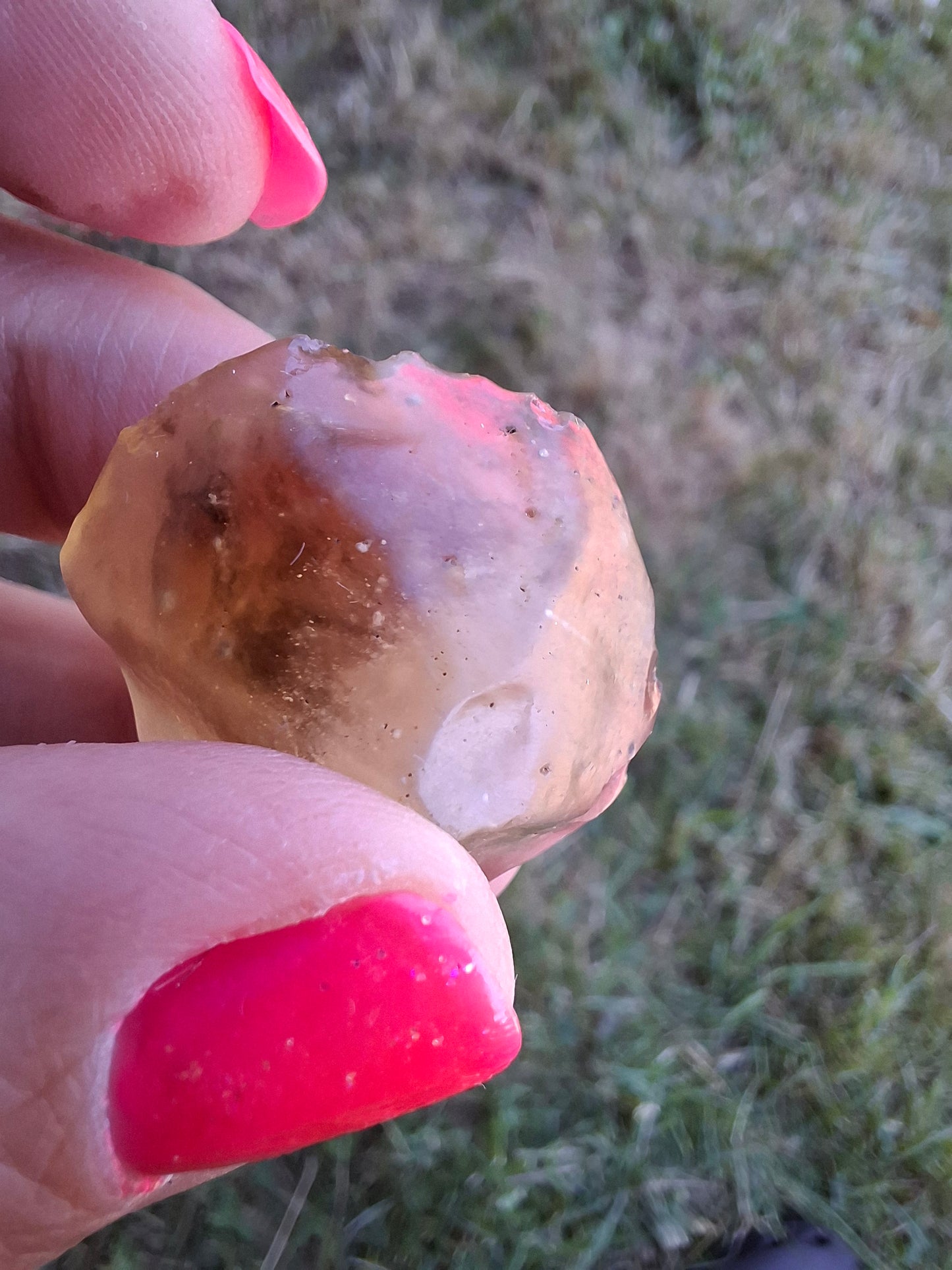 Libyan Desert Glass (darker) Piece, 12.00g, Tektite (Ref: L1377)