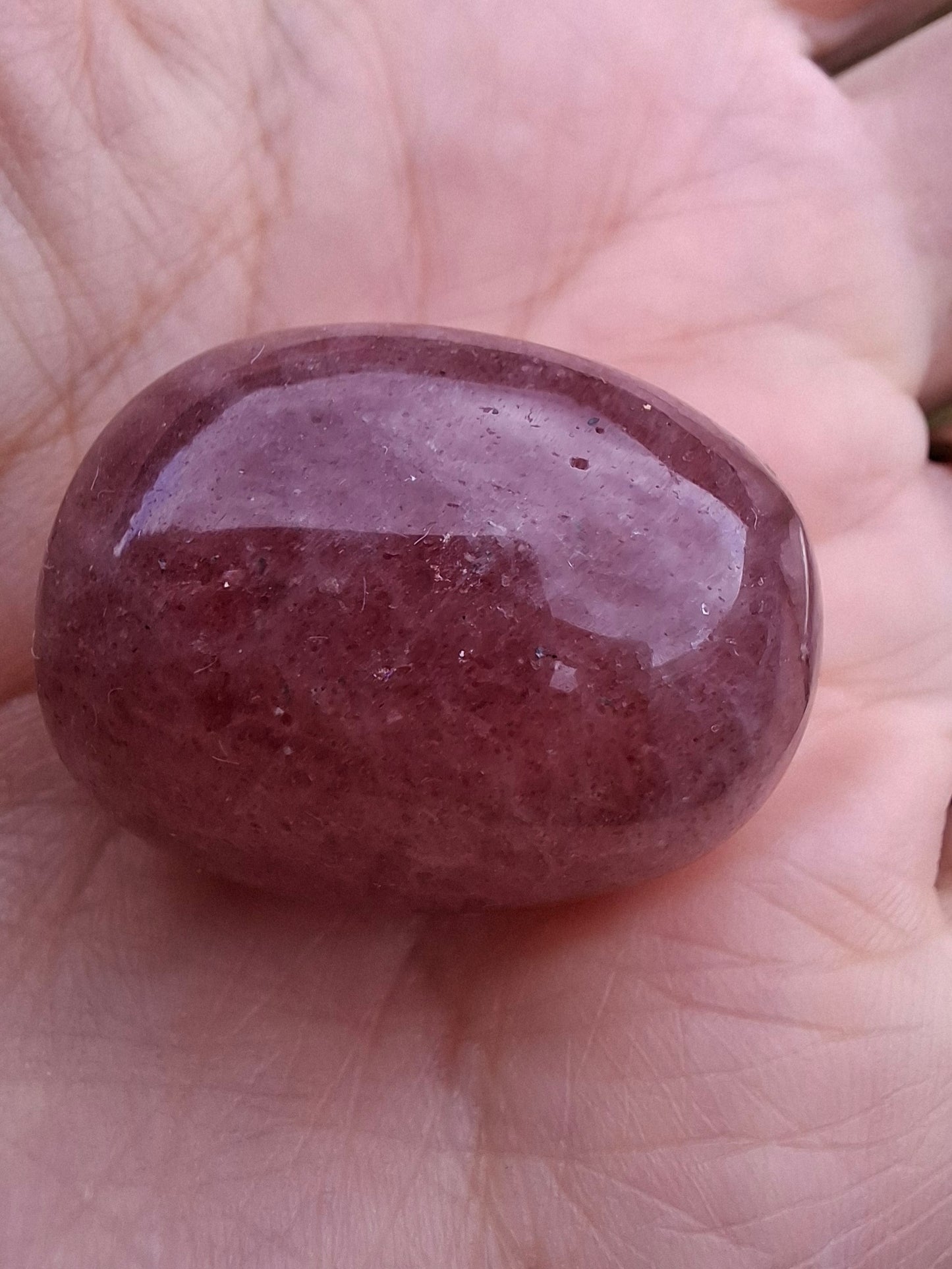 Strawberry Quartz, Tumble Stone, Crystal