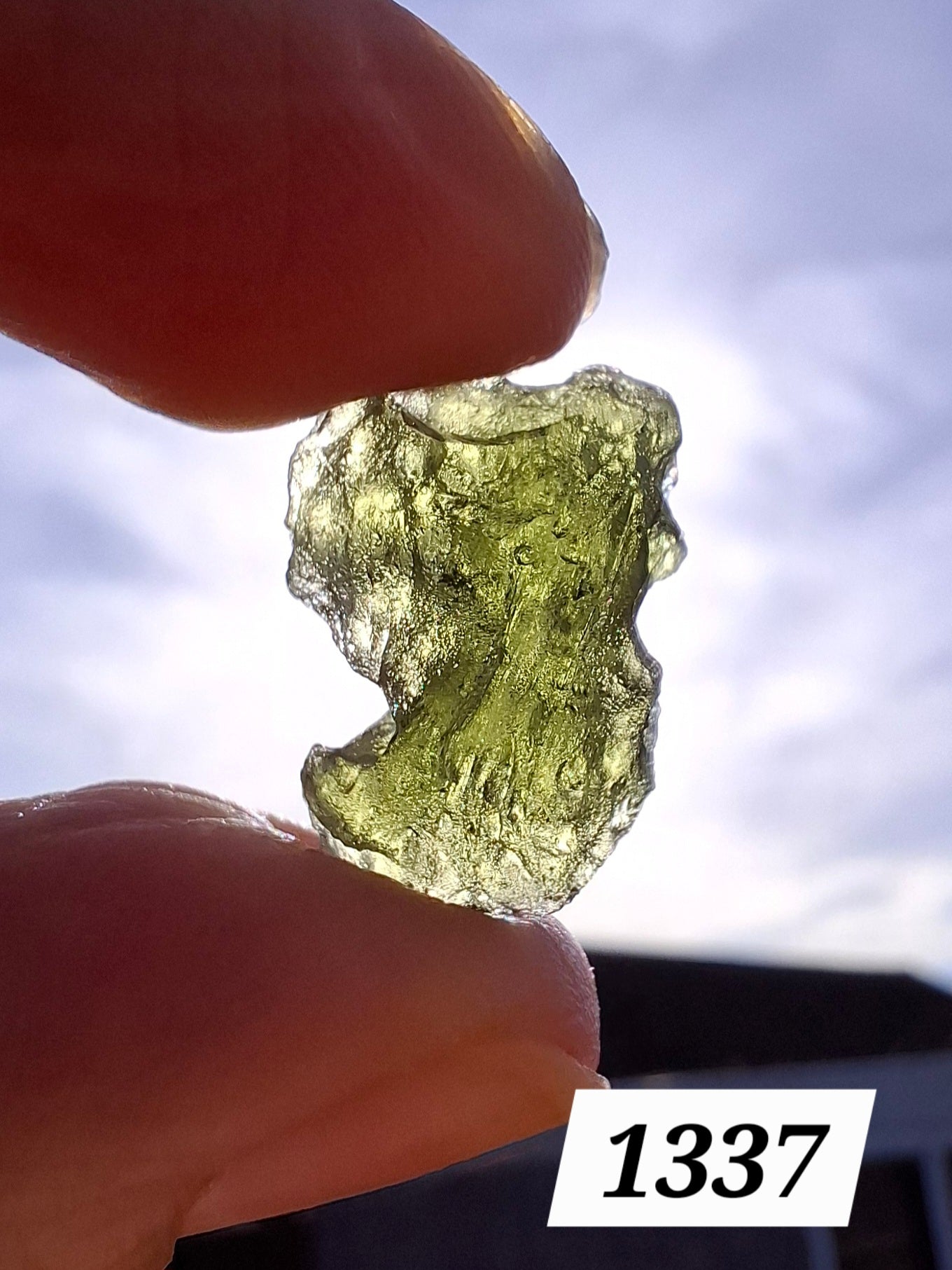 Moldavite Piece, 2.18g, Tektite (Ref: 1337)