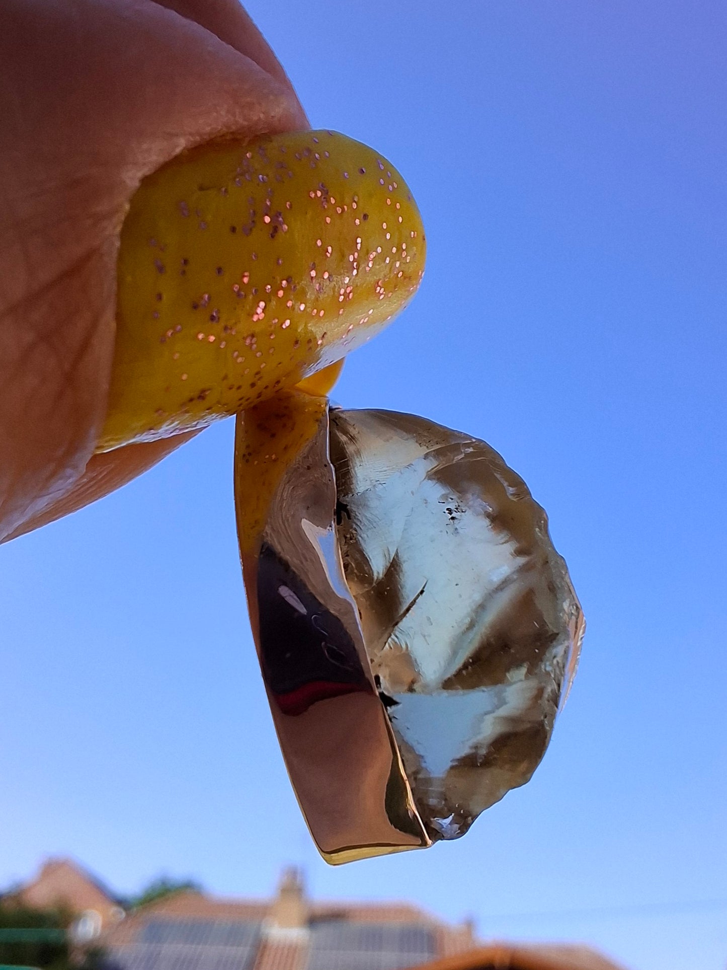 Libyan Desert Glass Pendant, 925 Silver, Tektite (Ref: LP112)