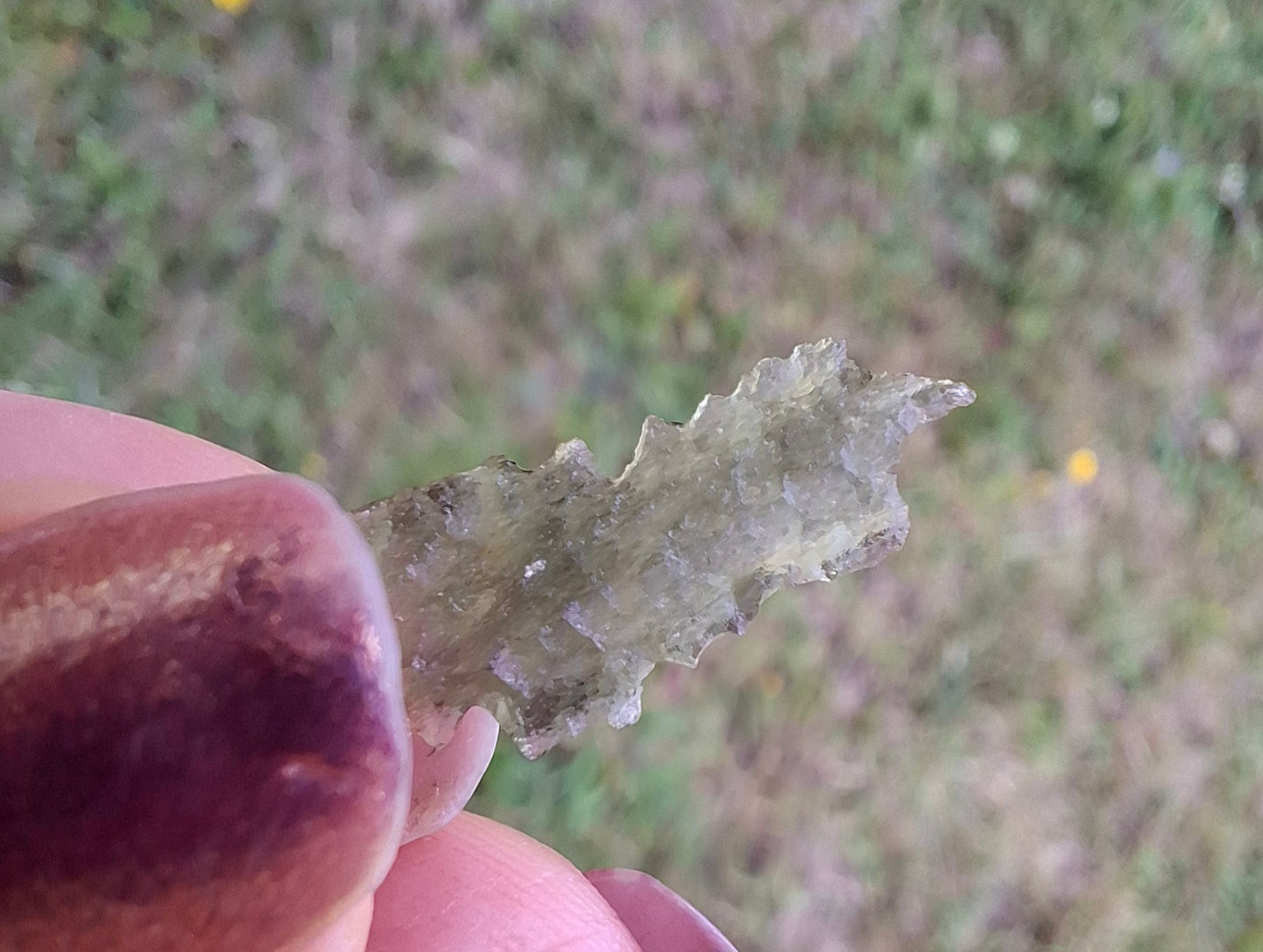 Moldavite Piece, 0.33g, Tektite (Ref: 1488)