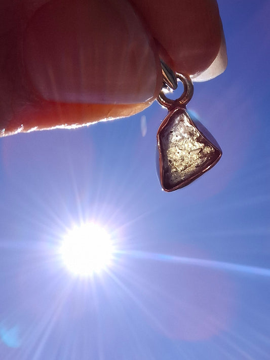 Moldavite Pendant, 925 Silver, Tektite (Ref: P34)